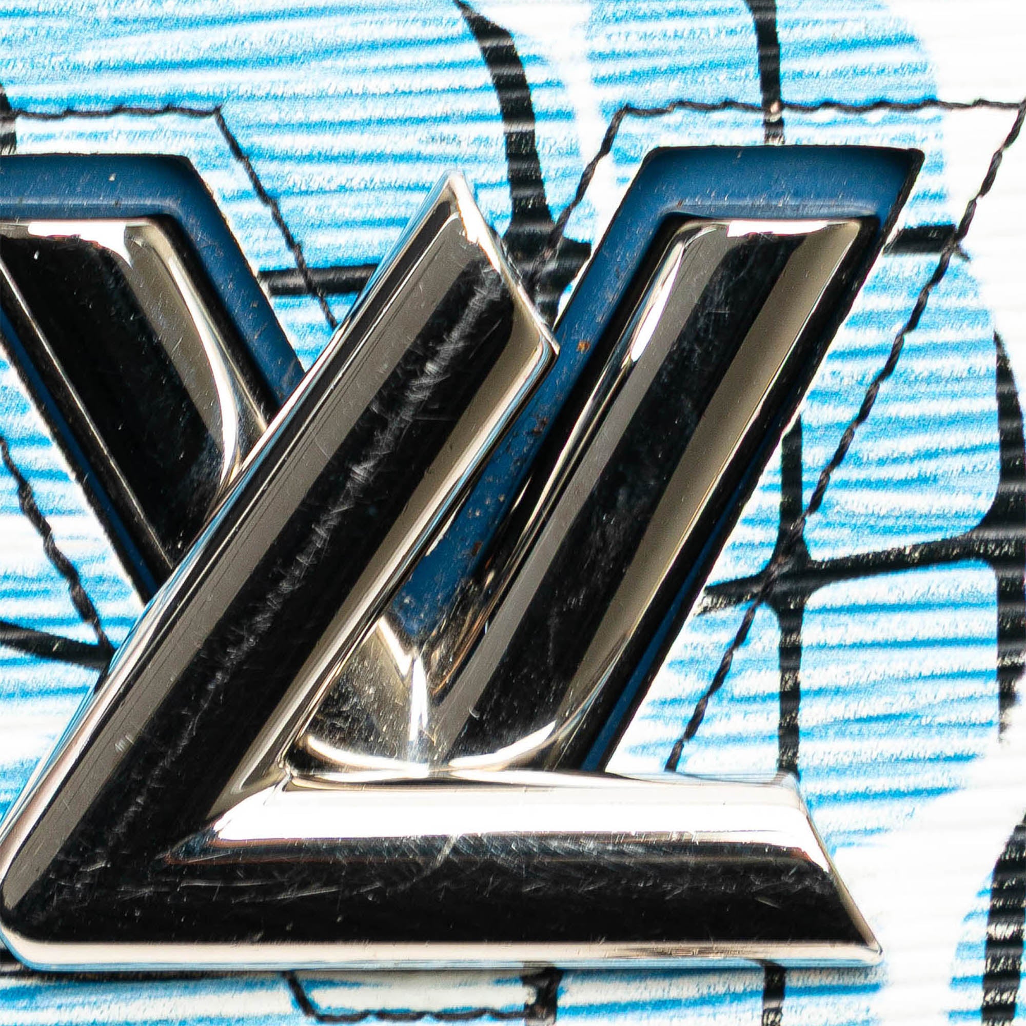 Louis Vuitton Epi Aqua Twist Wallet on Chain - image 7