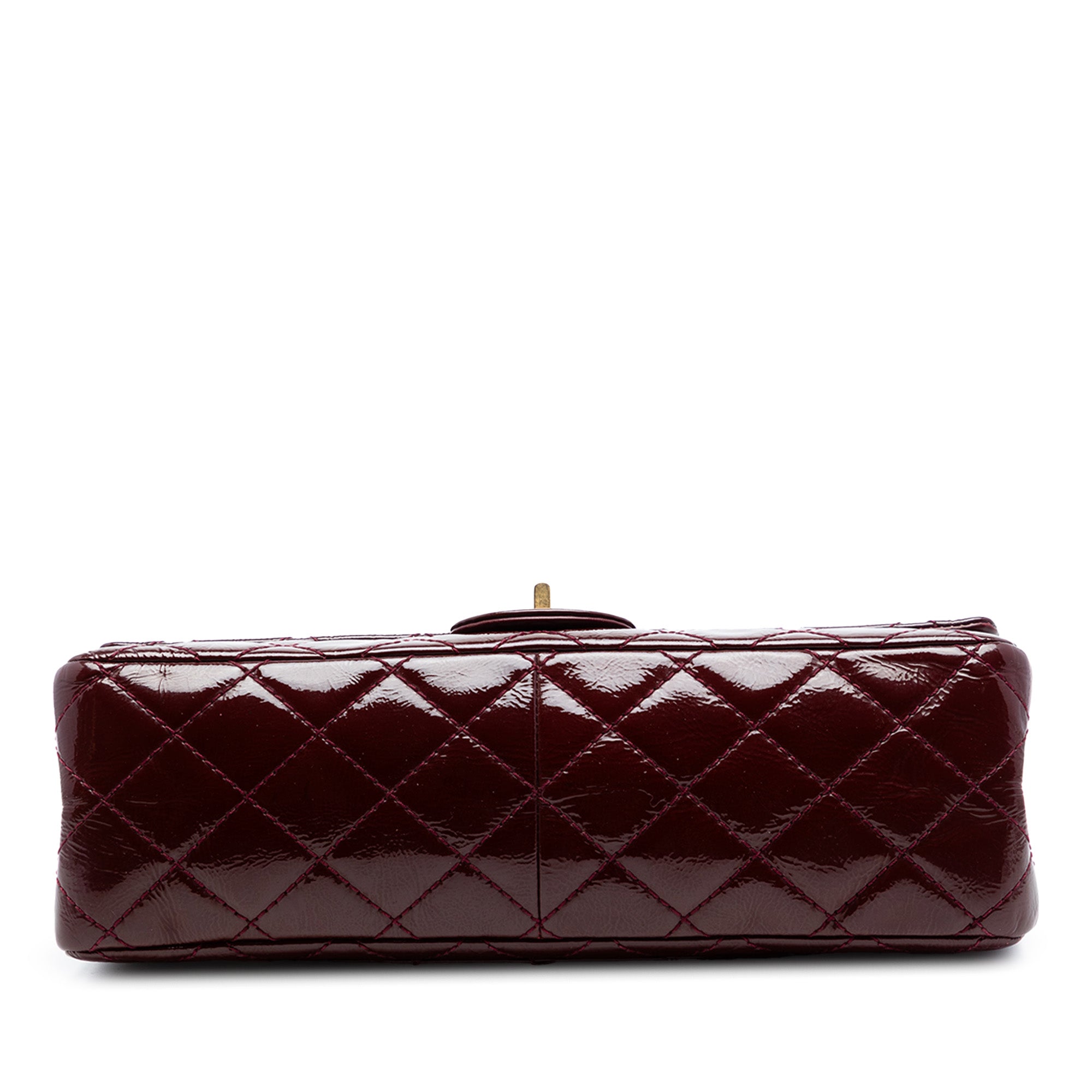 Chanel Quilted Crinkled Patent Reissue 2.55 Double Flap 226 - image 3