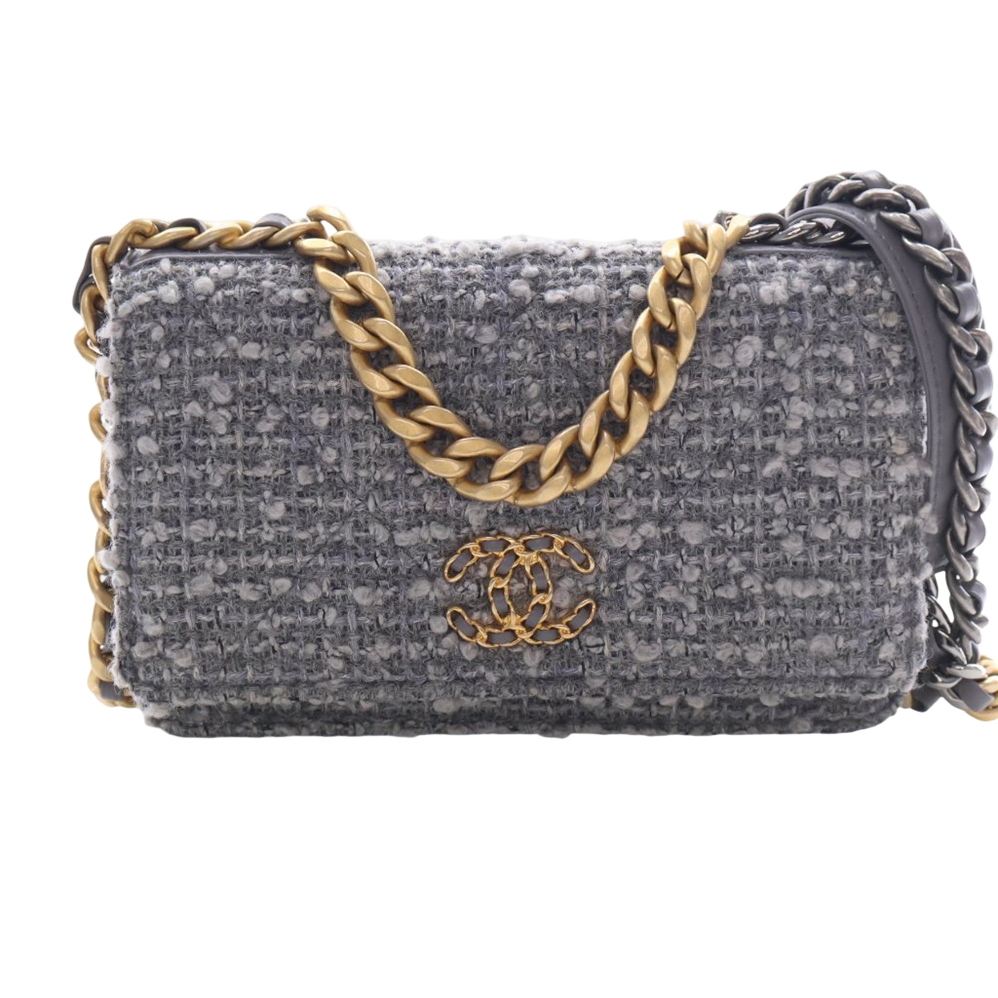 Chanel Tweed 19 Wallet On Chain - image 1