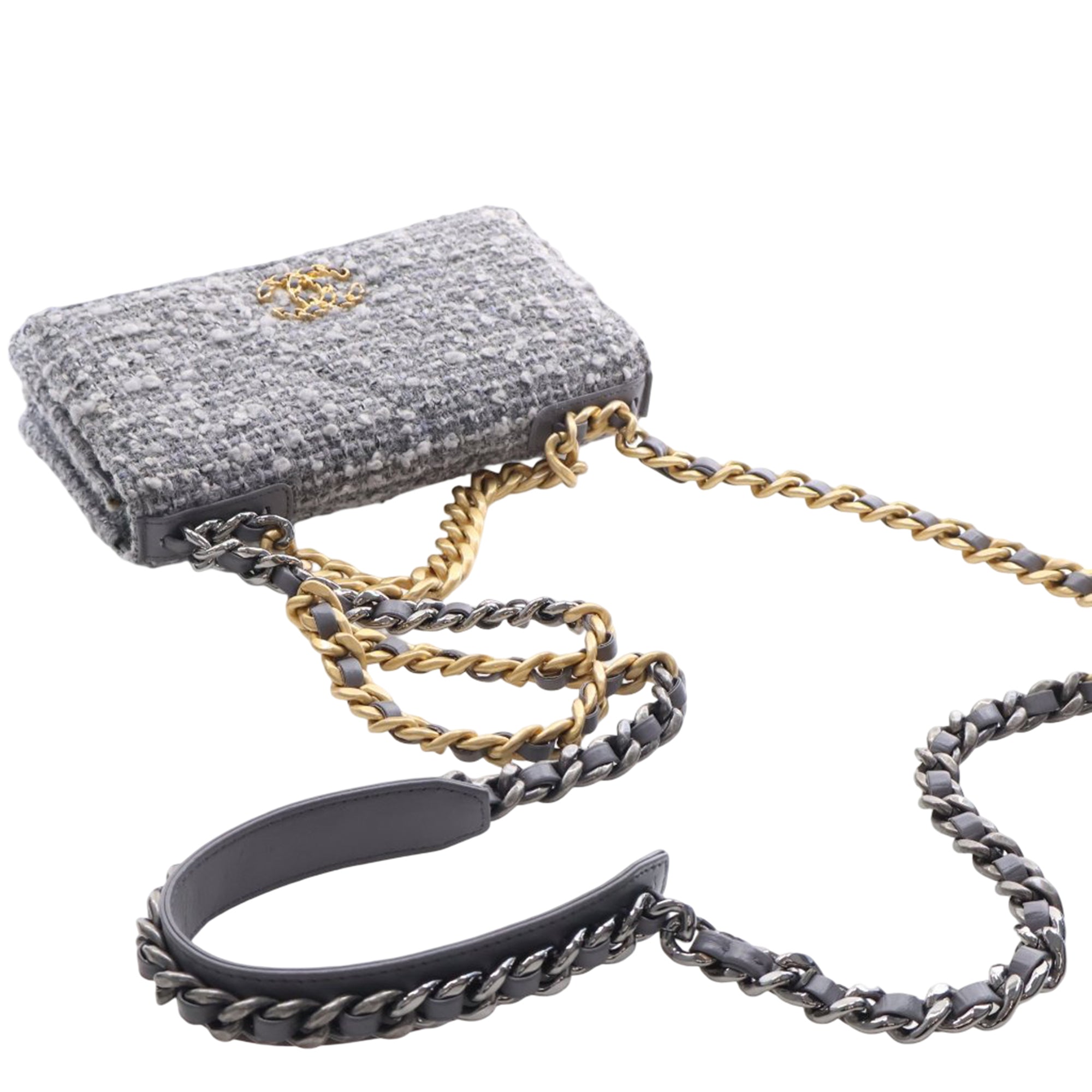 Chanel Tweed 19 Wallet On Chain - image 14