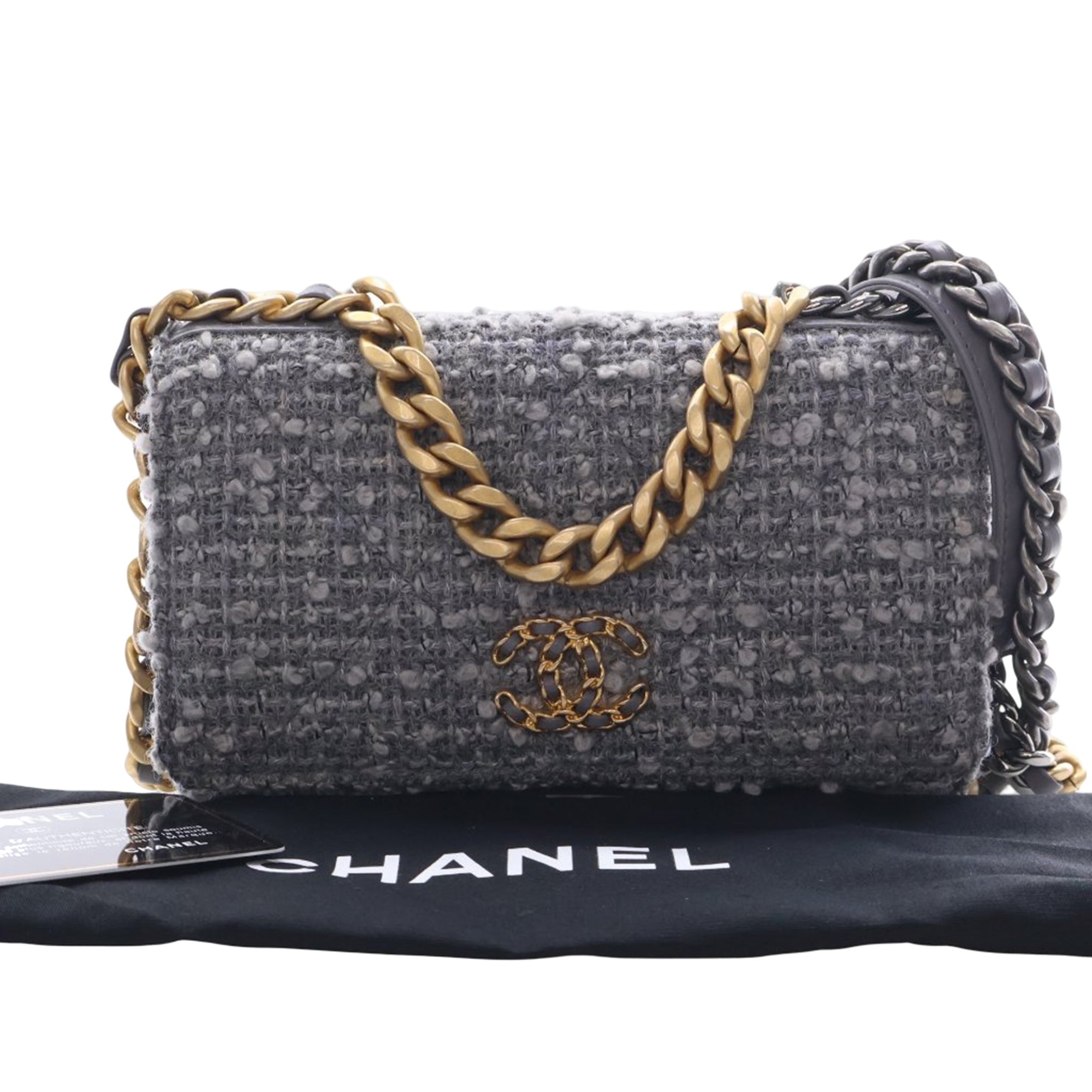 Chanel Tweed 19 Wallet On Chain - image 15