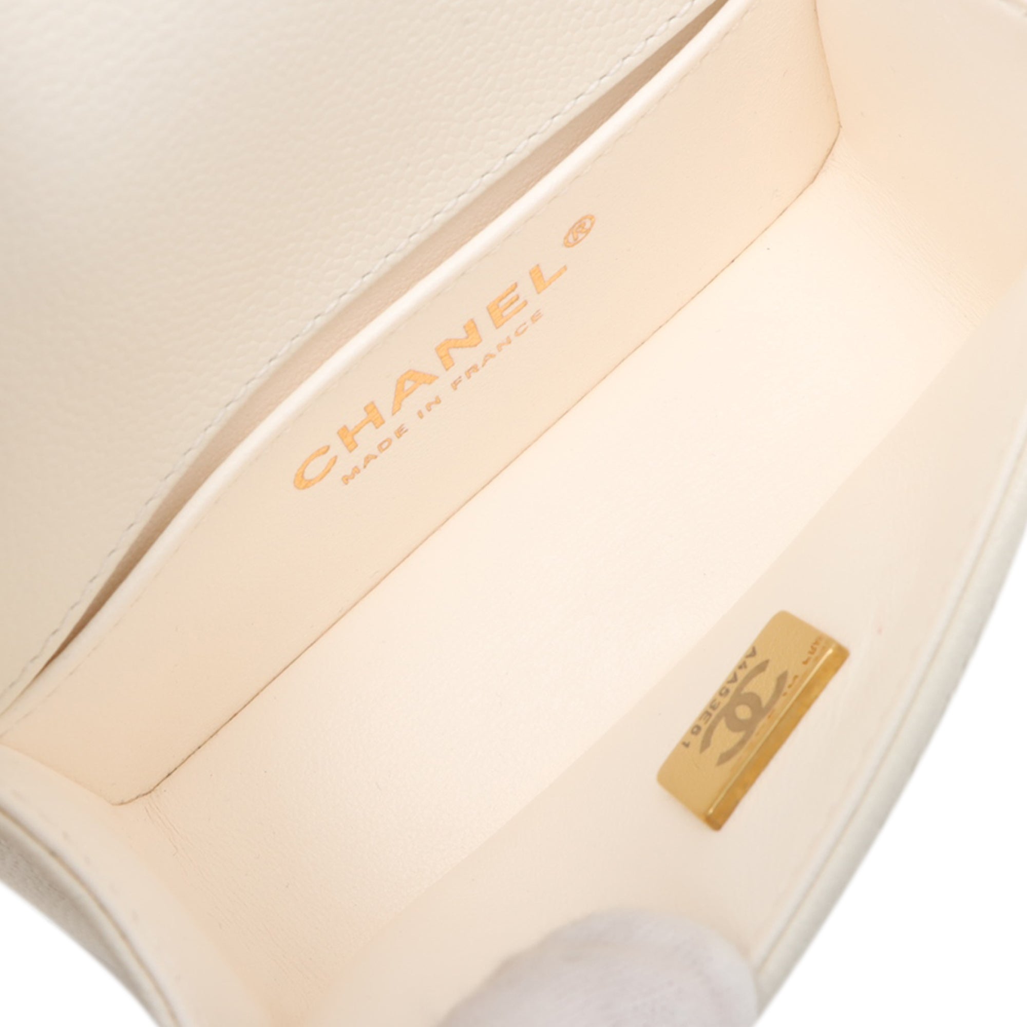 Chanel Mini Quilted Caviar Boy Flap - image 3