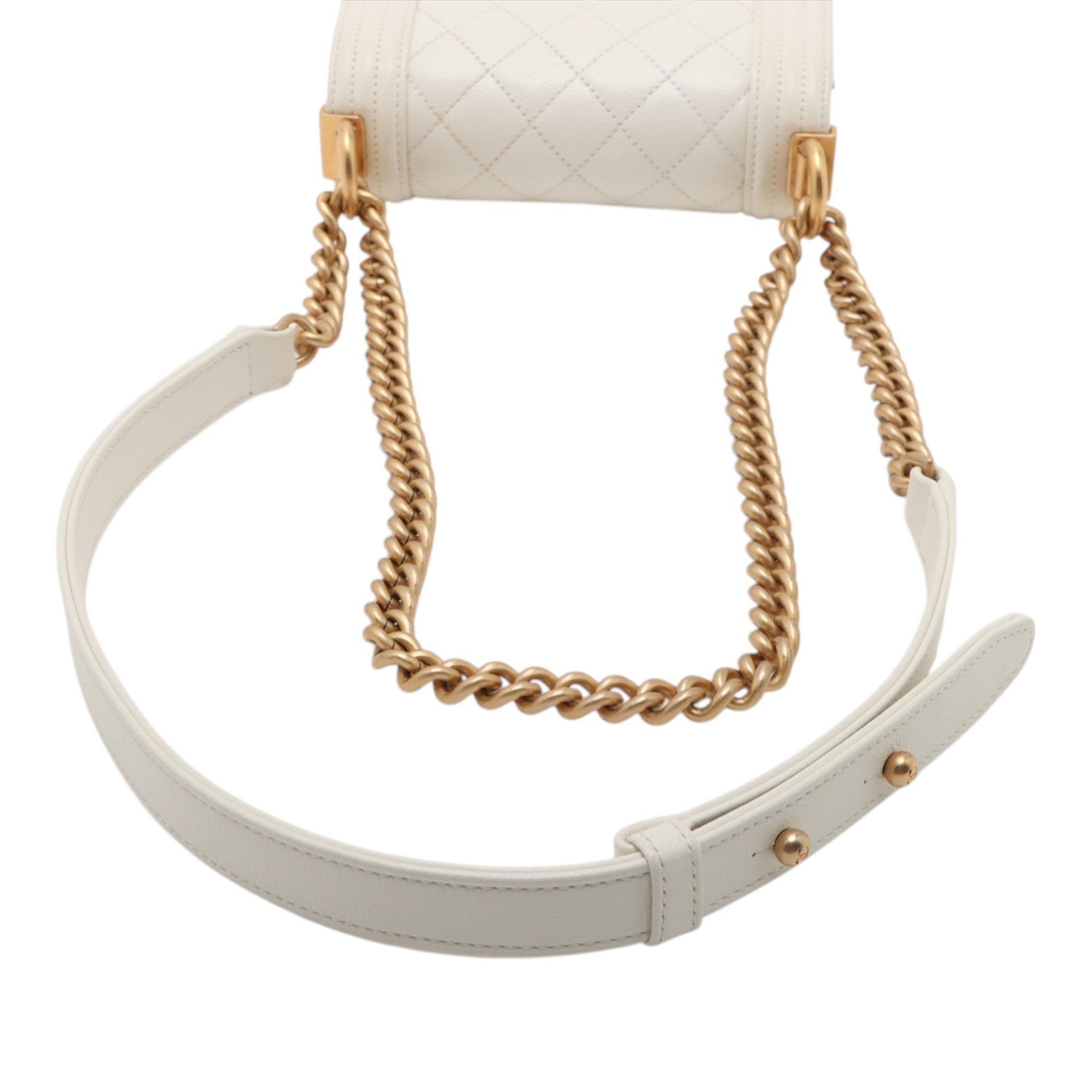 Chanel Mini Quilted Caviar Boy Flap - image 8