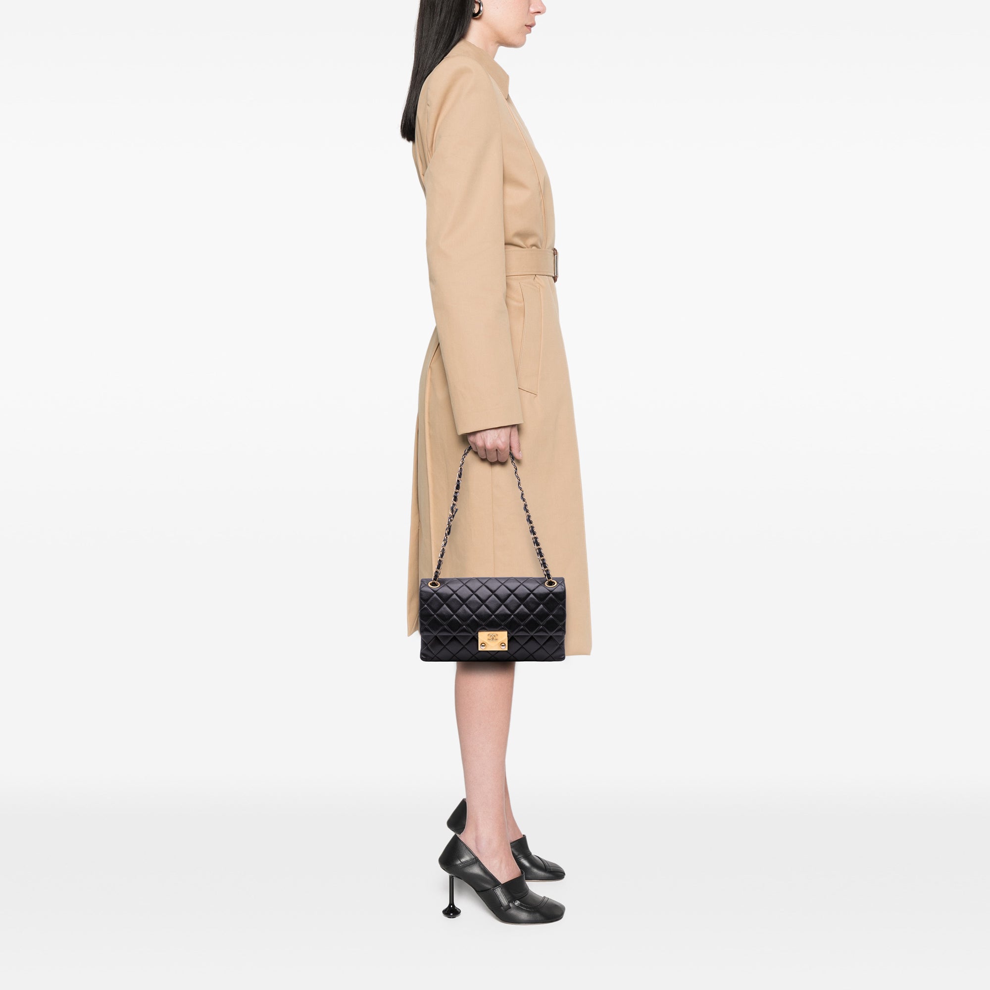 Chanel Quilted Lambskin Pagoda Accordion Flap - image 8