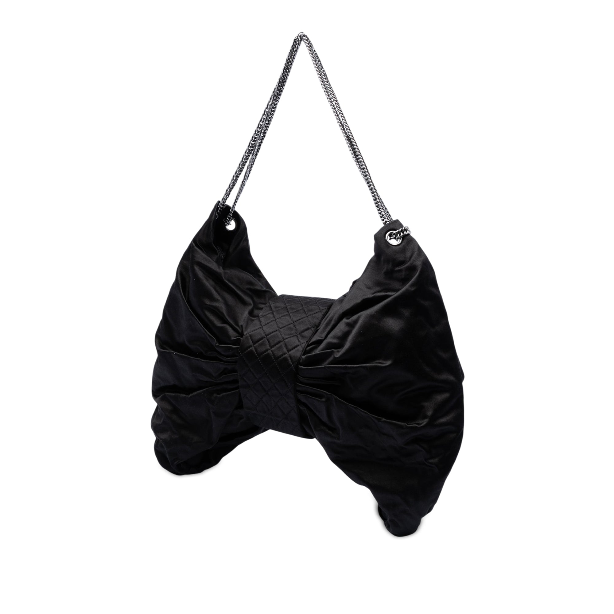 Chanel Large Satin Bow Mademoiselle Shoulder Bag - image 2