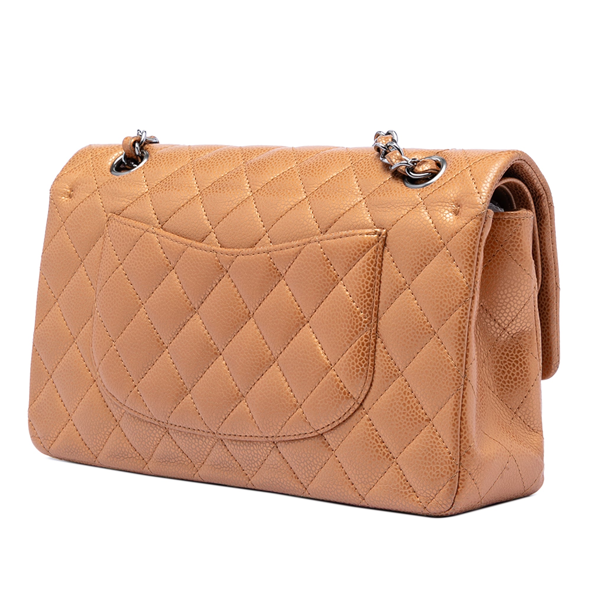 Chanel Medium Classic Metallic Caviar Double Flap - image 2