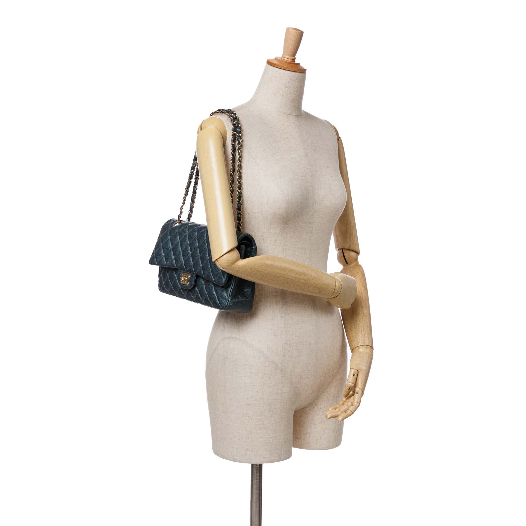 Chanel Medium Classic Caviar Double Flap - image 11