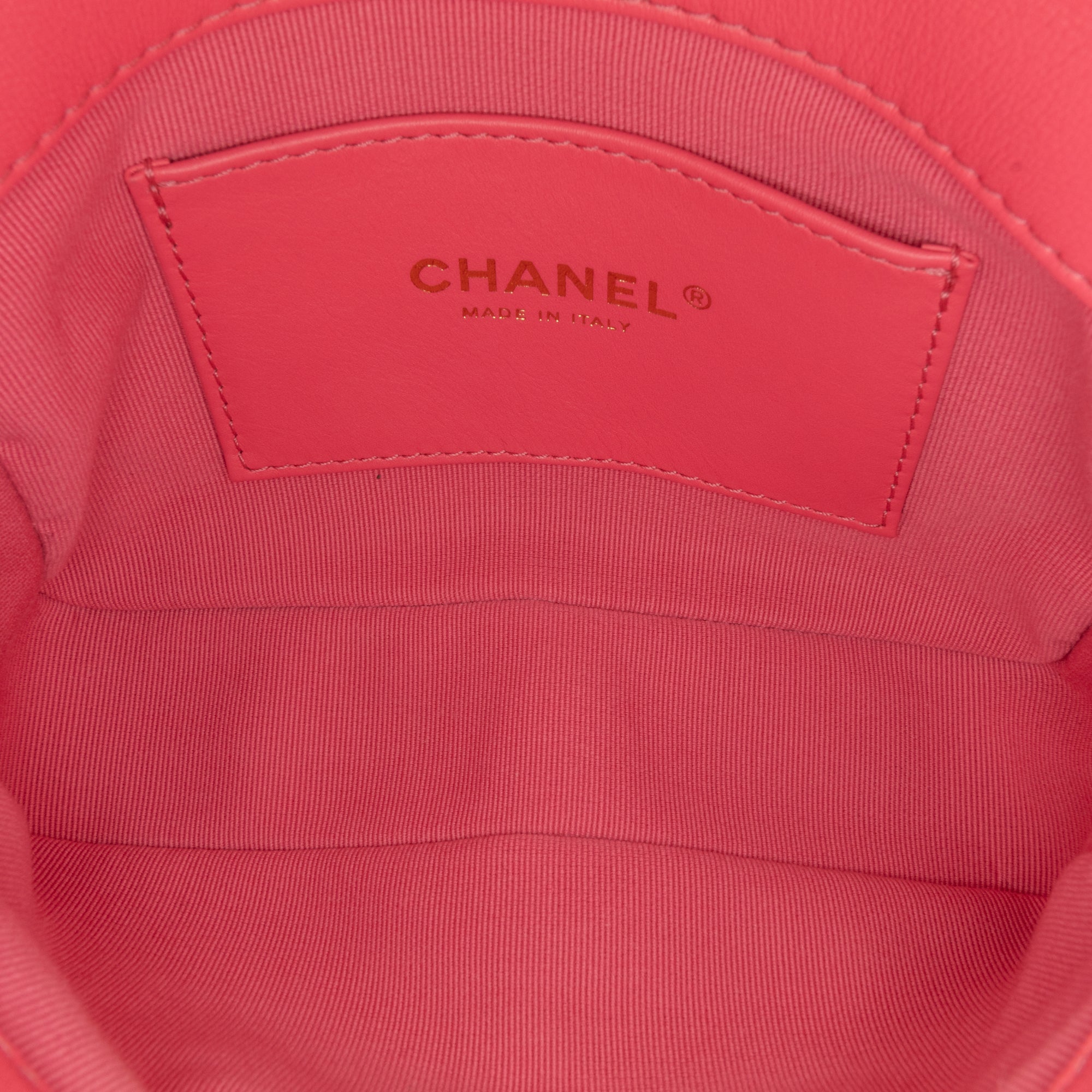 Chanel Mini Quilted Lambskin Acrylic Coco Love Flap - image 4