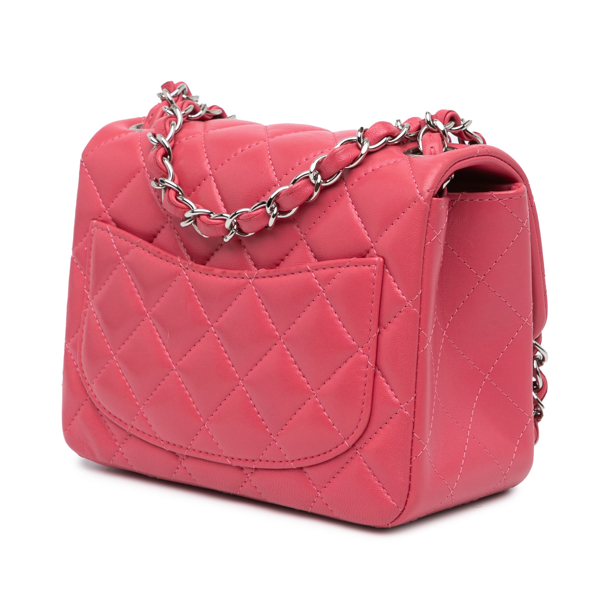 Chanel Mini Square Classic Lambskin Single Flap - image 2