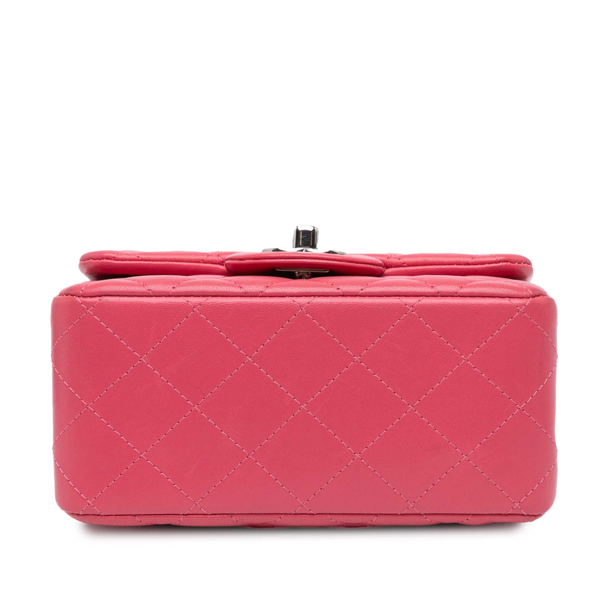 Chanel Mini Square Classic Lambskin Single Flap - image 3
