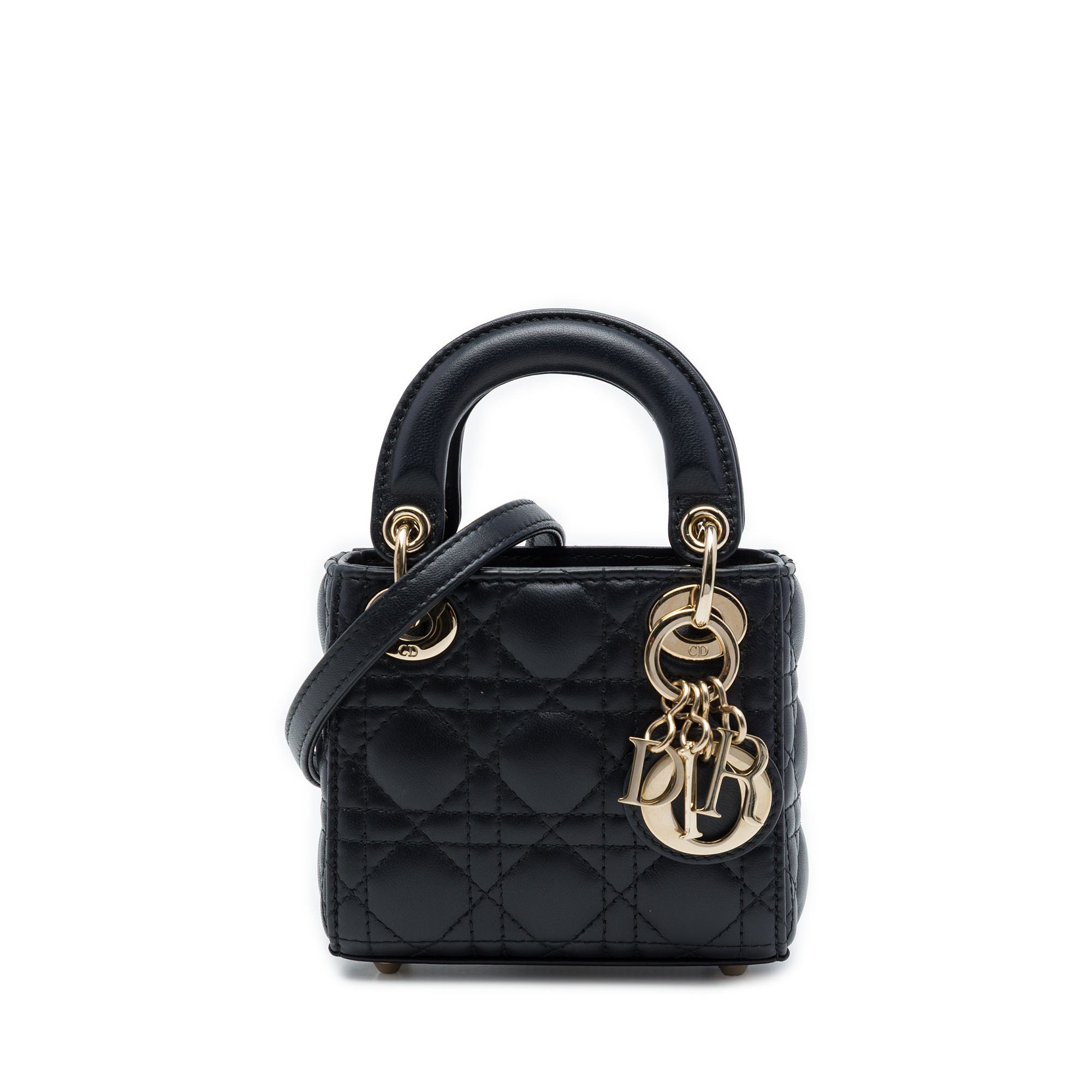 Dior Micro Lambskin Cannage Lady Dior - image 1