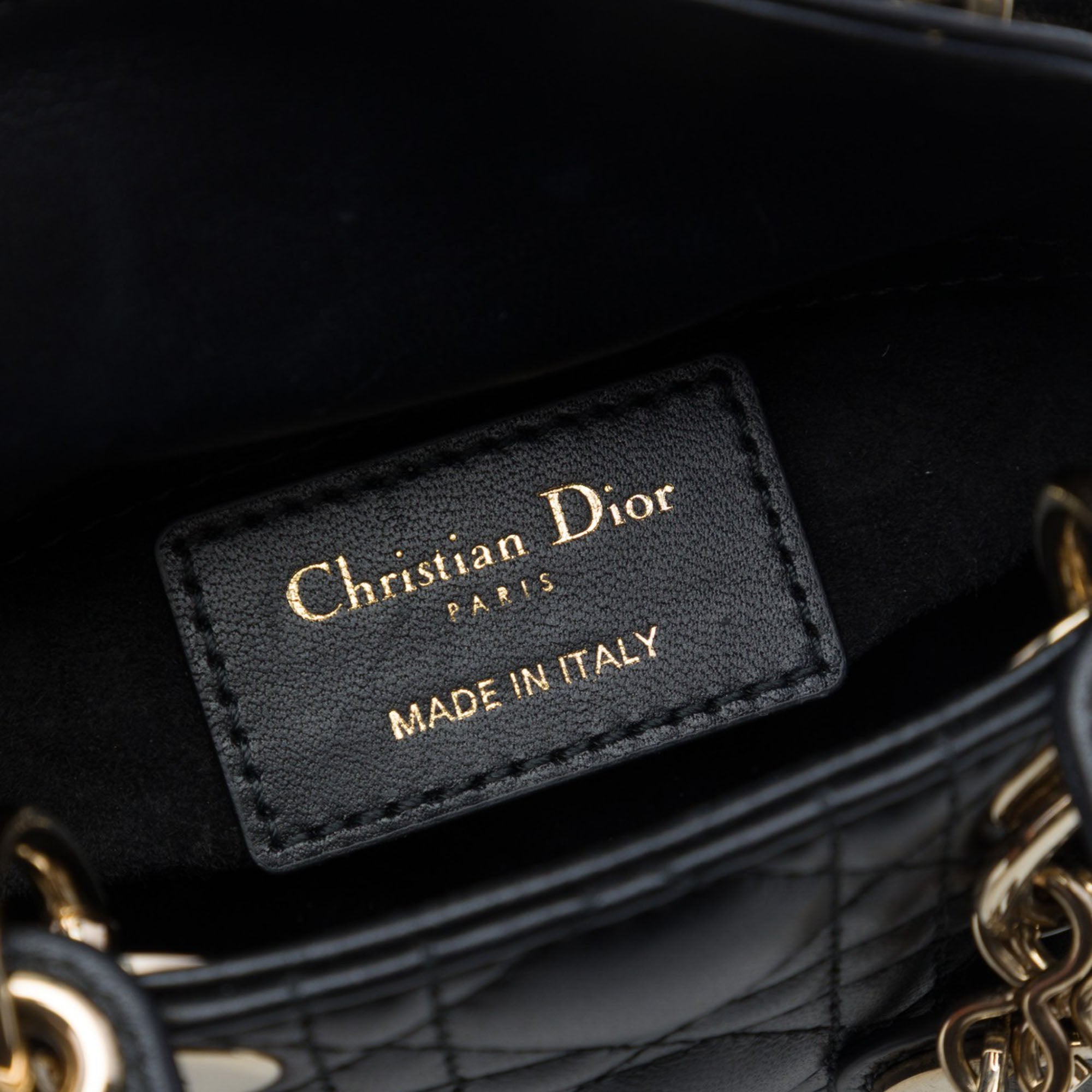 Dior Micro Lambskin Cannage Lady Dior - image 5