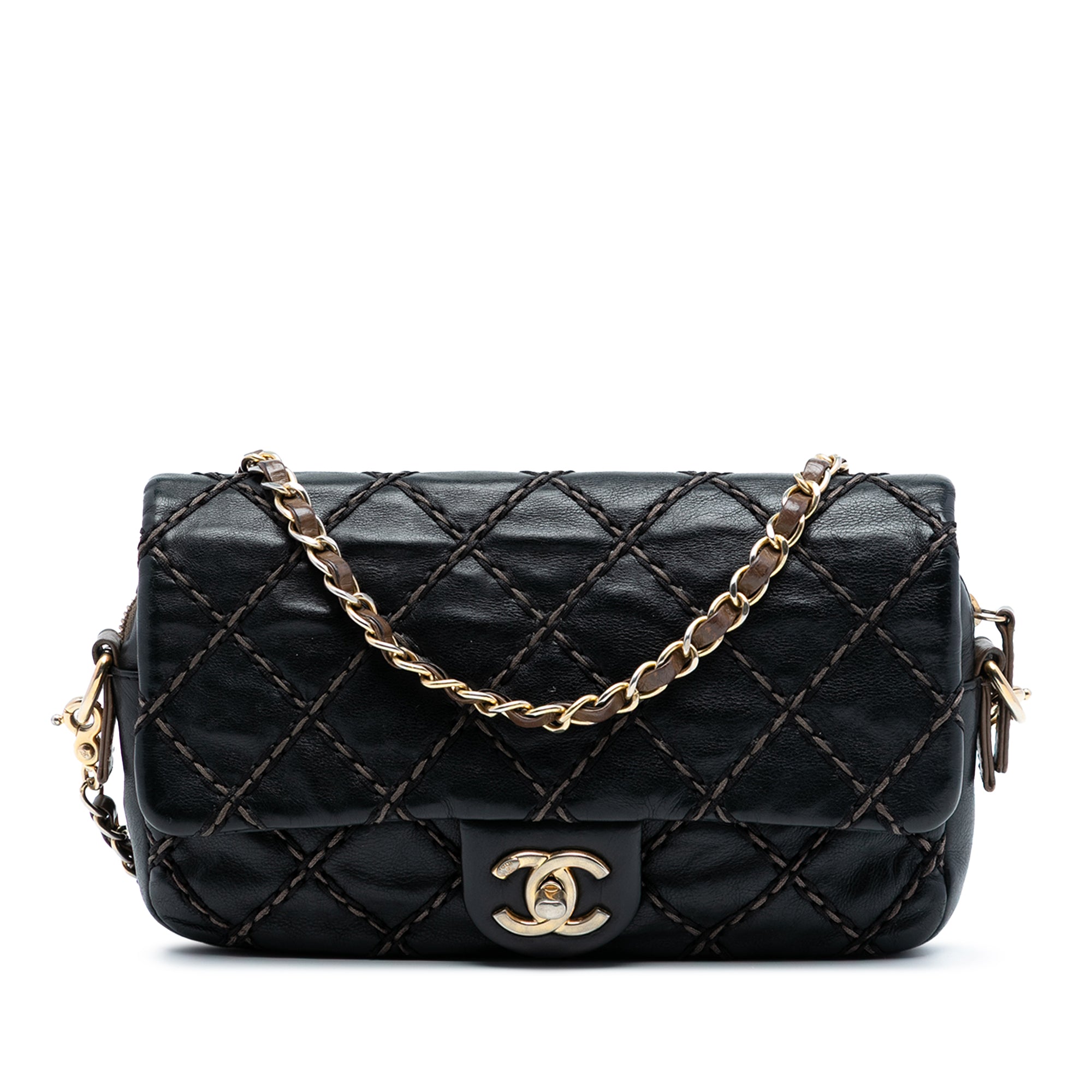 Chanel Paris Dallas Small Quilted Calfskin Chic Stitch Flap - image 1