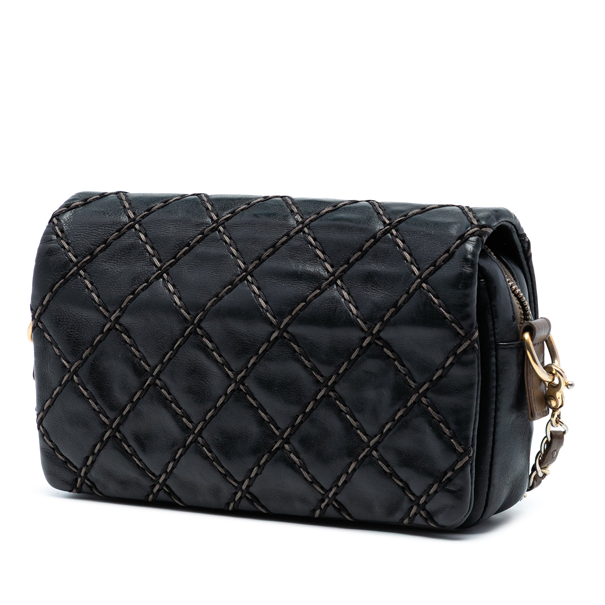 Chanel Paris Dallas Small Quilted Calfskin Chic Stitch Flap - image 2