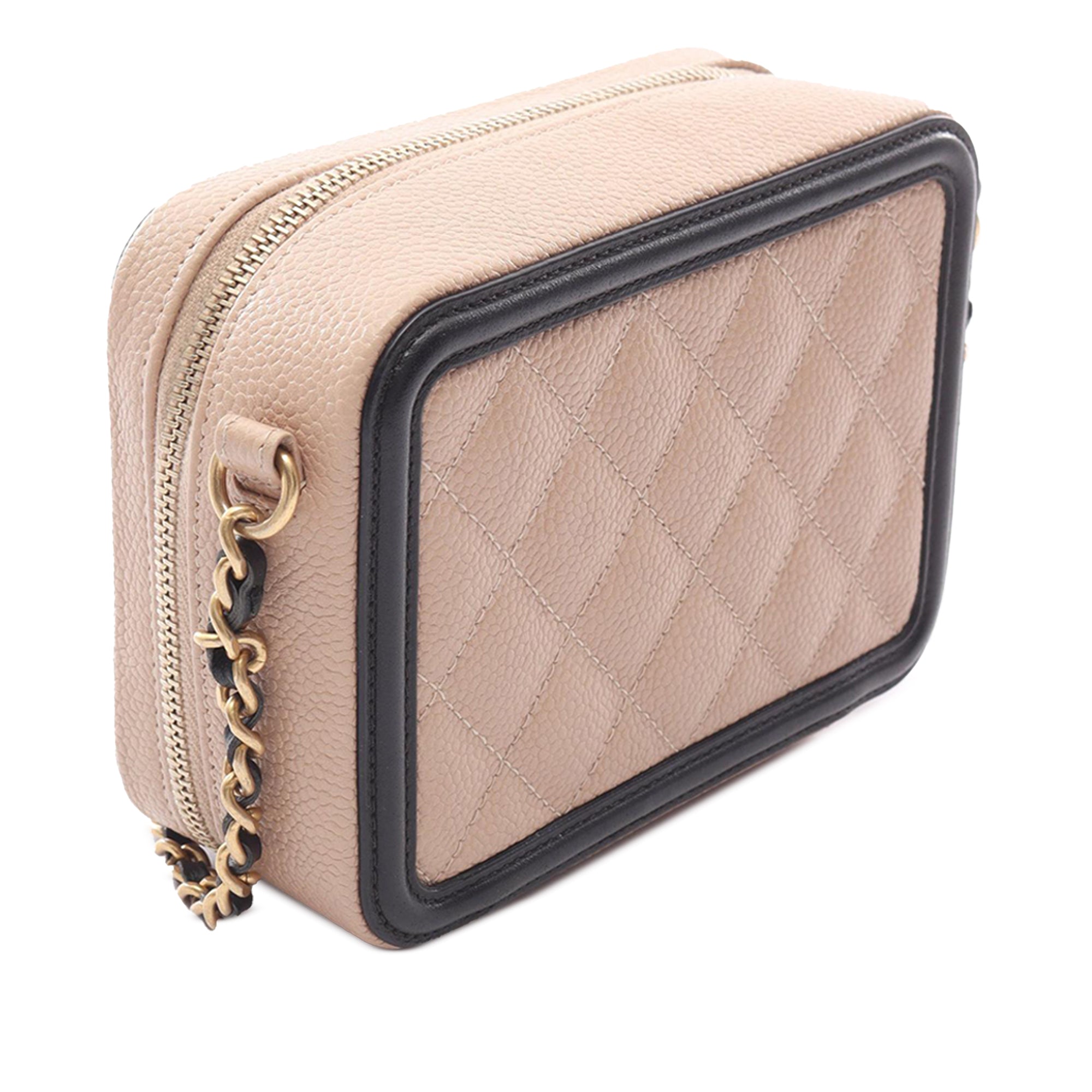 Chanel Mini Caviar CC Filigree Vanity Case - image 2
