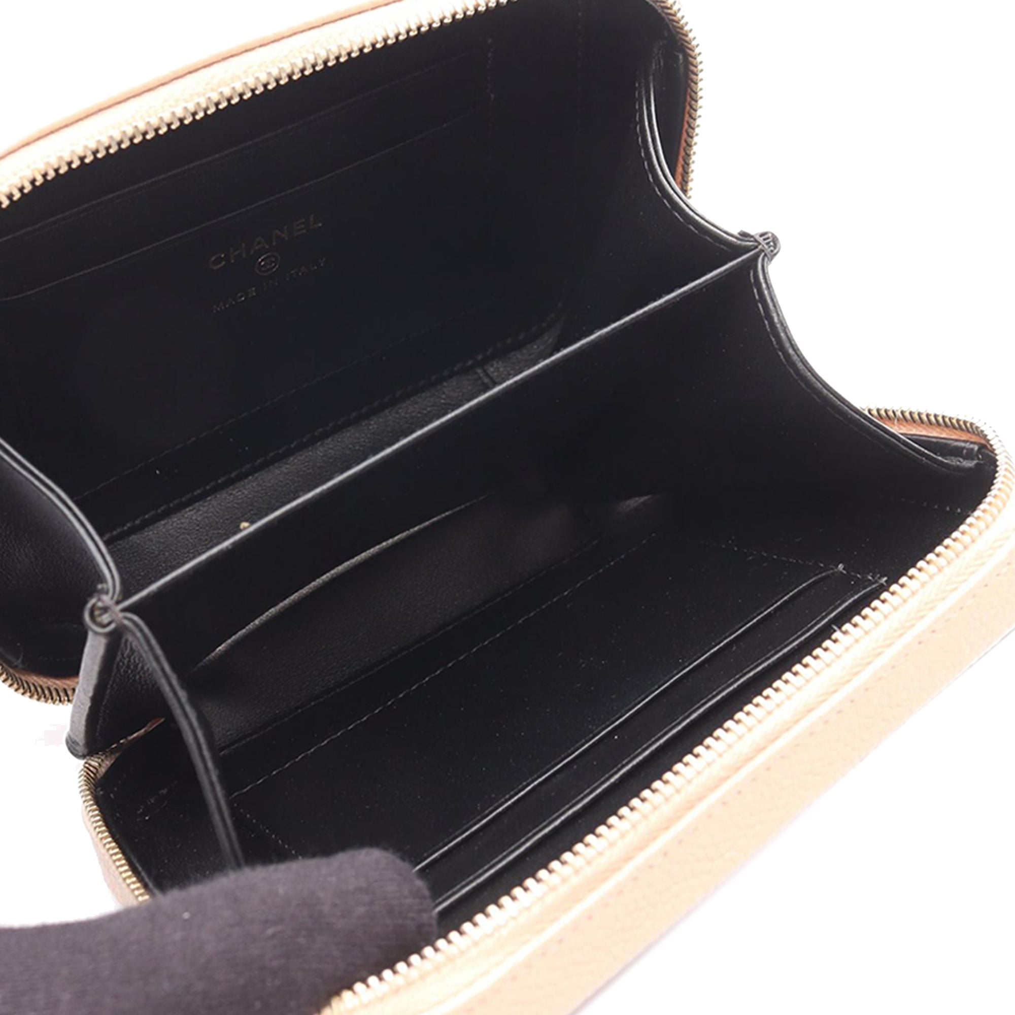 Chanel Mini Caviar CC Filigree Vanity Case - image 3