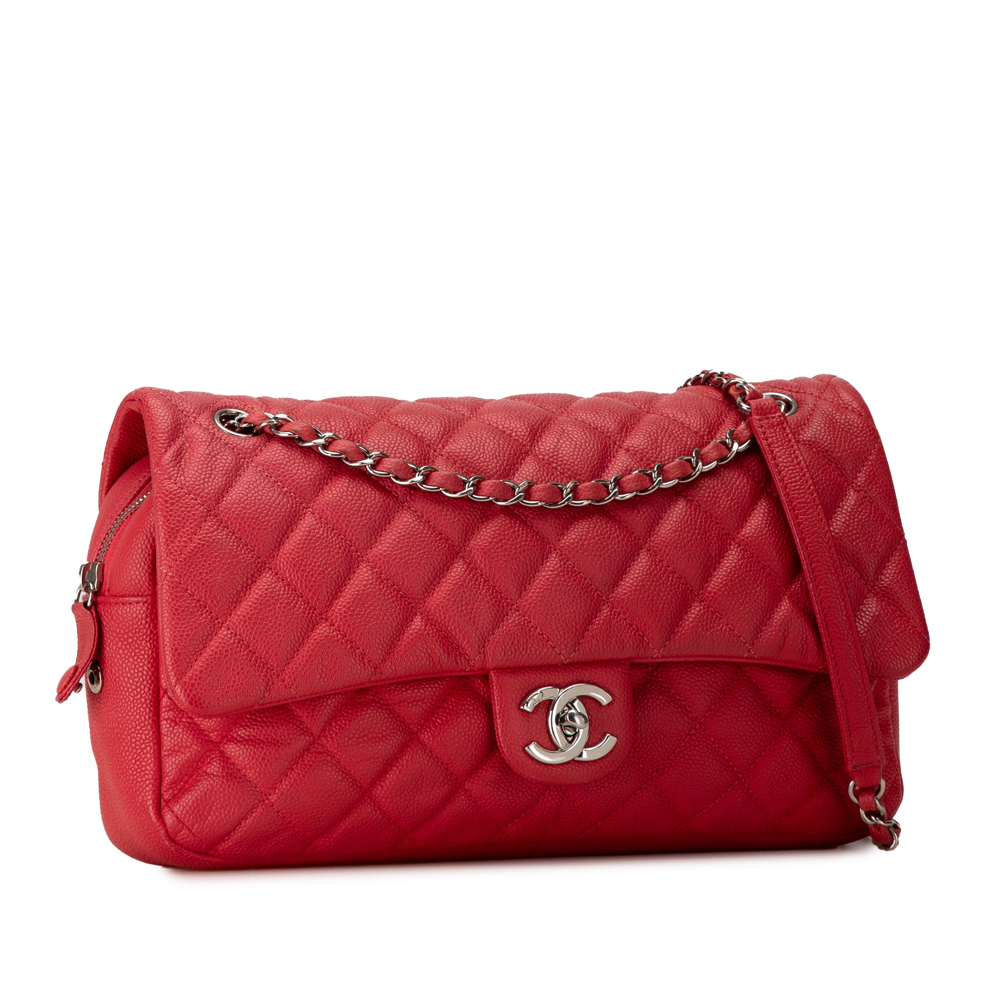 Chanel Jumbo Caviar Easy Flap Bag - image 2