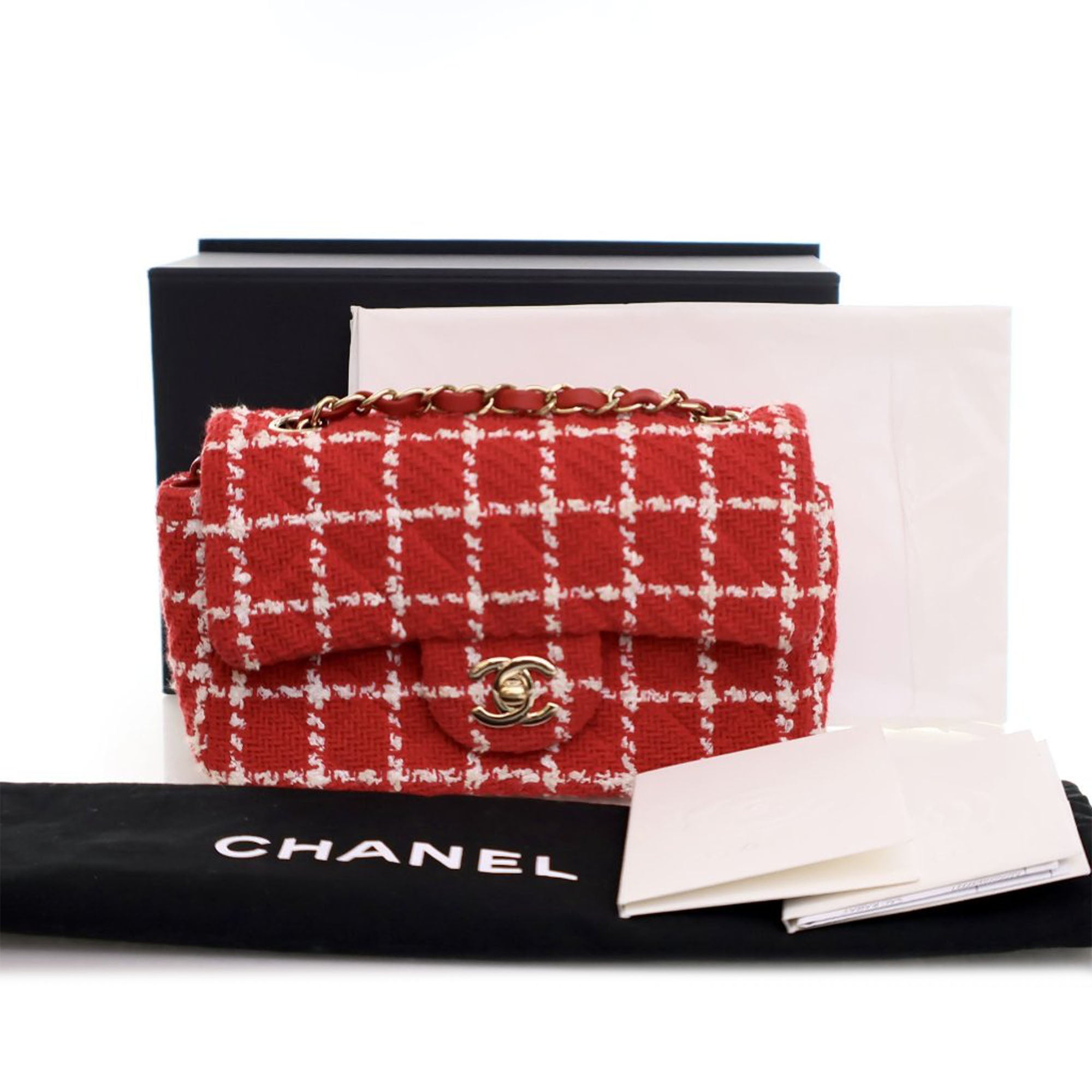 Chanel Mini Rectangular Classic Tweed Single Flap - image 15