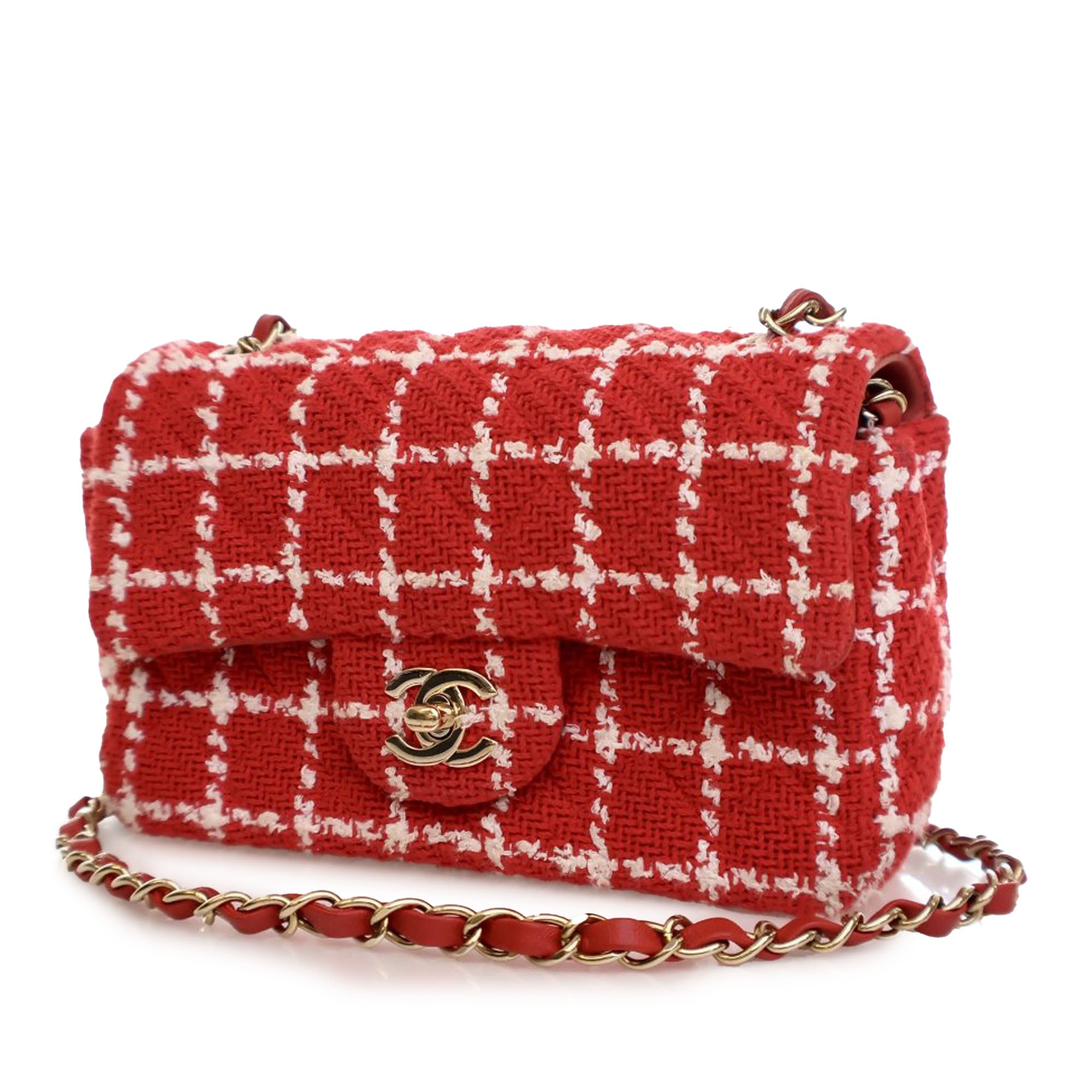 Chanel Mini Rectangular Classic Tweed Single Flap - image 2