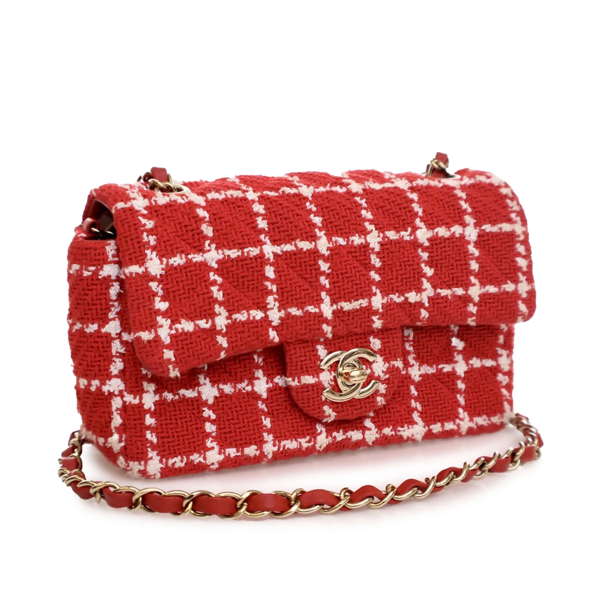 Chanel Mini Rectangular Classic Tweed Single Flap - image 3