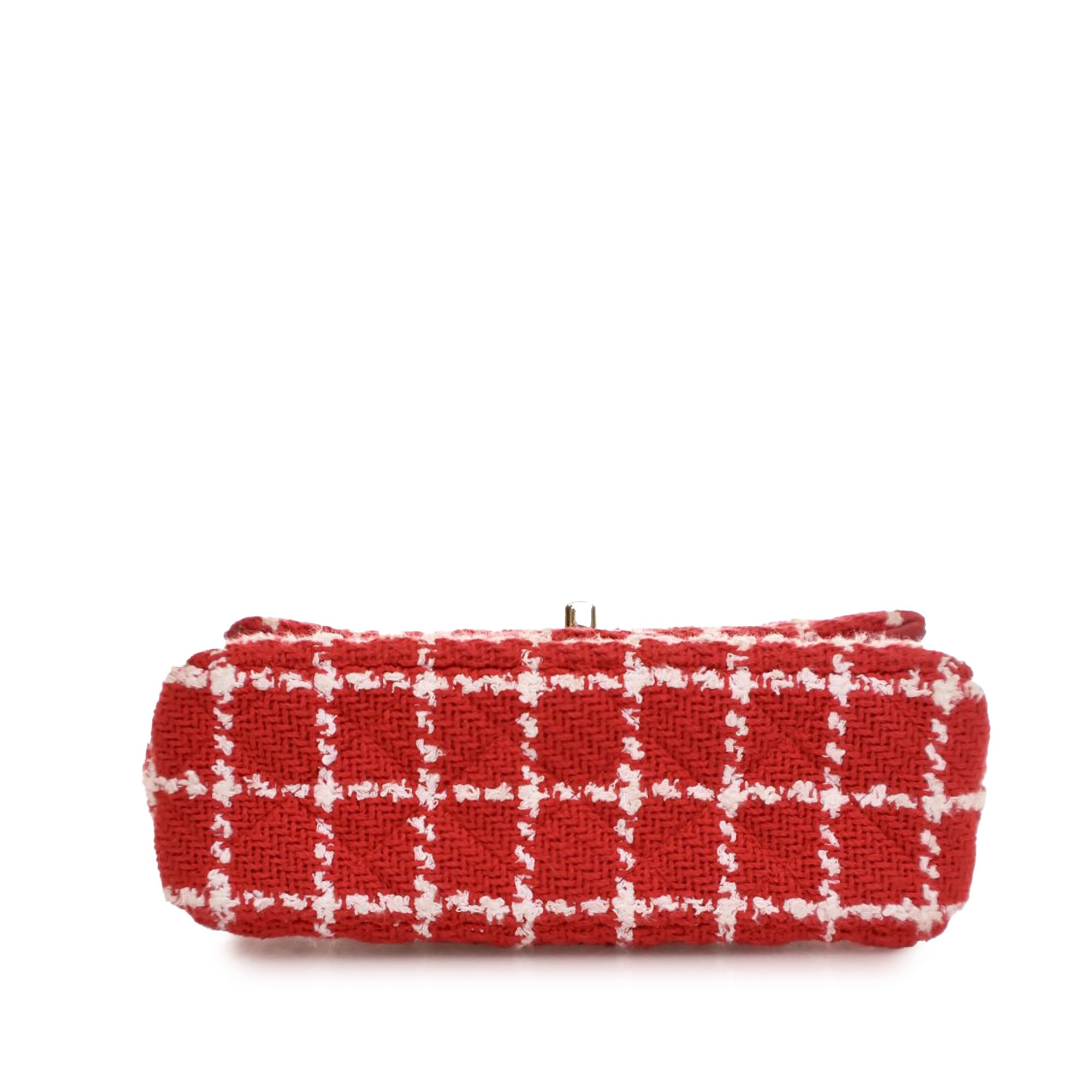 Chanel Mini Rectangular Classic Tweed Single Flap - image 4