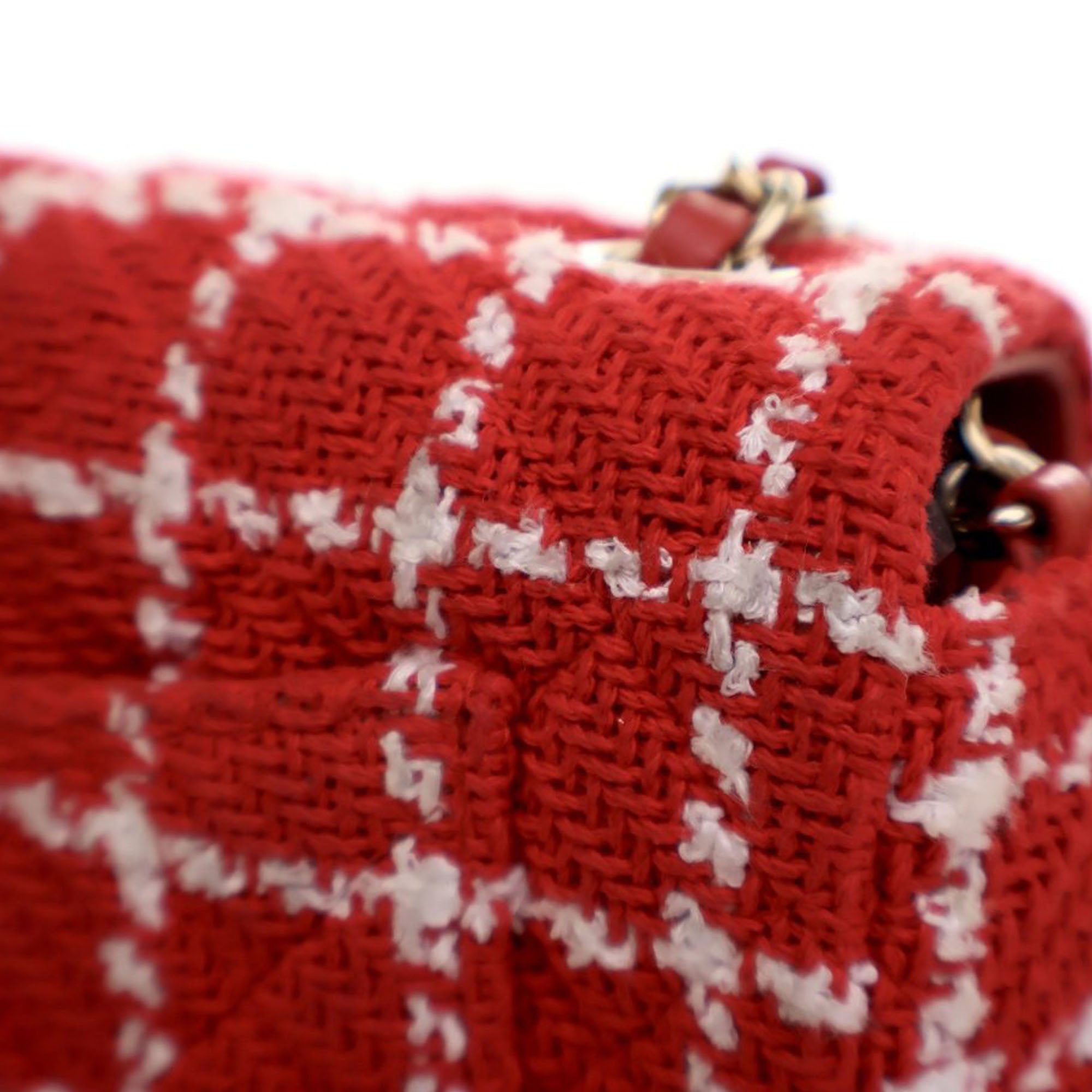 Chanel Mini Rectangular Classic Tweed Single Flap - image 7