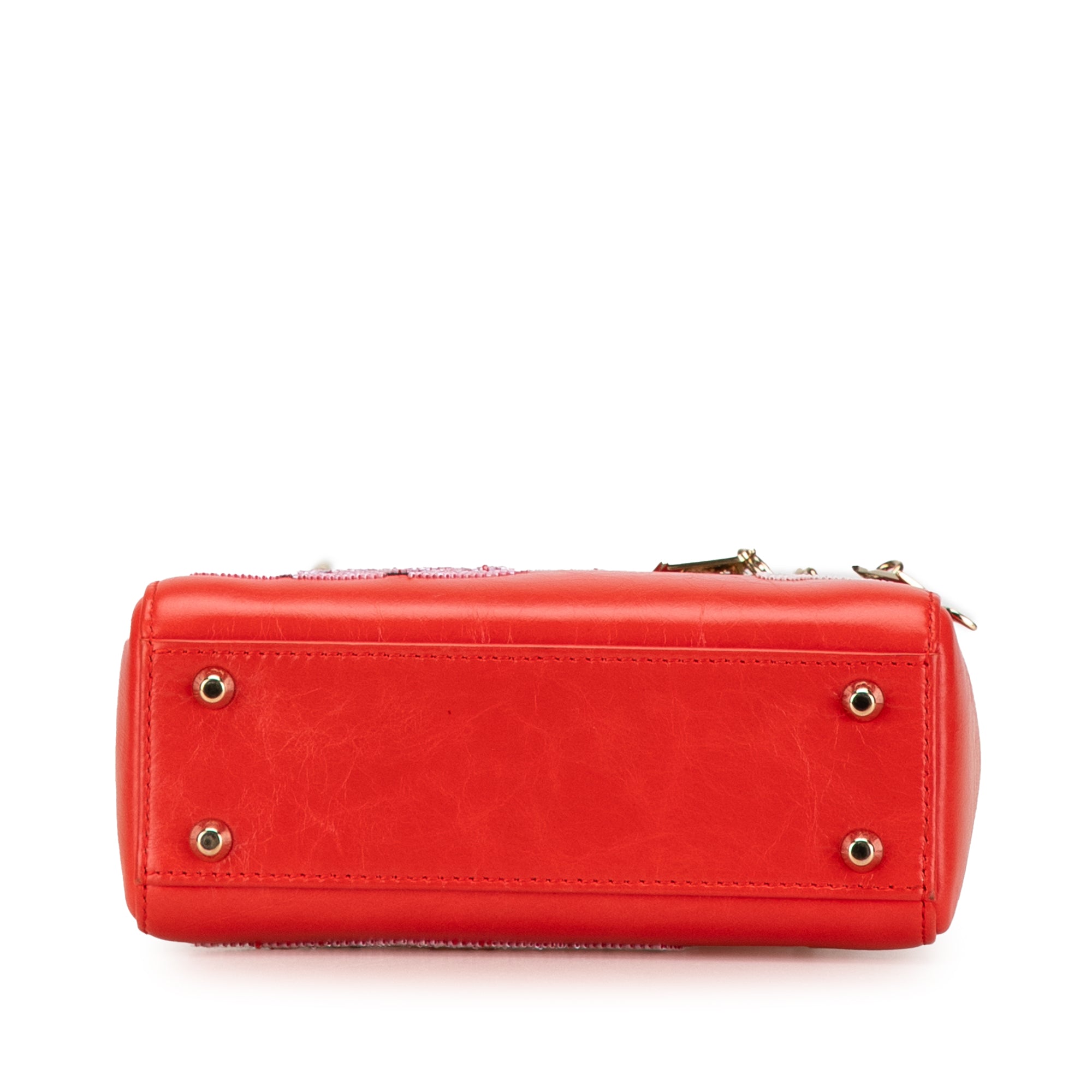 Dior Mini Calfskin Sequin Embellished Lady Dior - image 3