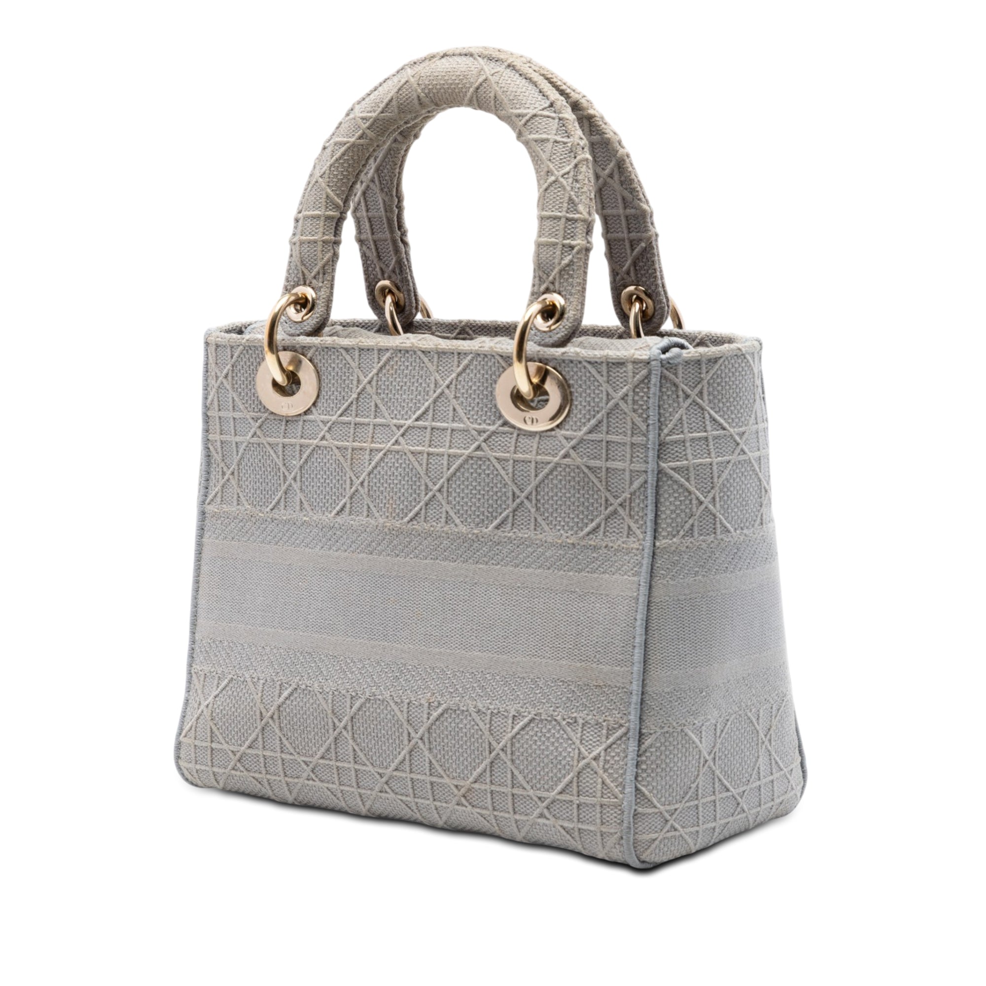 Dior Medium Embroidered Canvas Cannage Lady D Lite - image 2