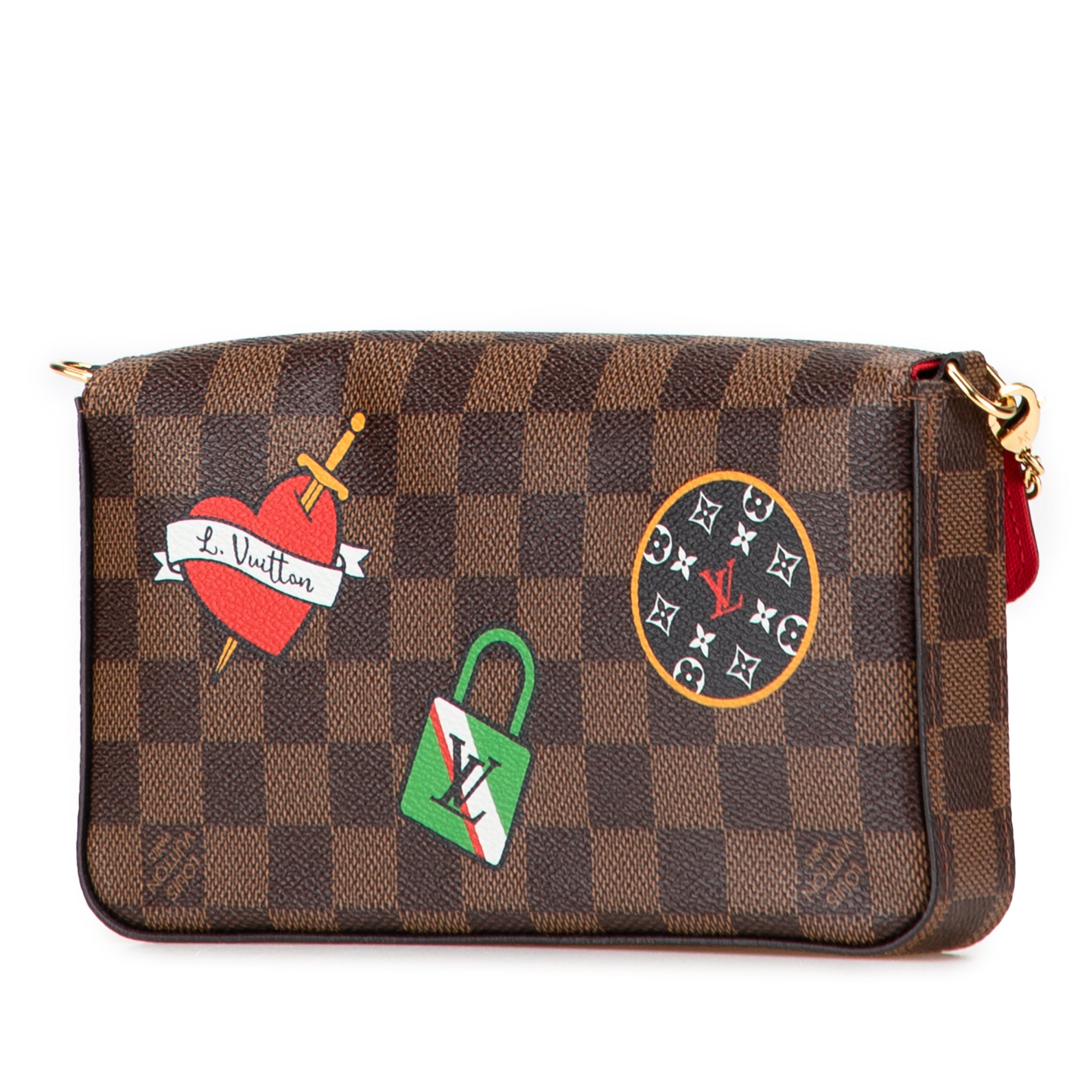 Louis Vuitton Damier Ebene Pochette Felicie Patchwork - image 2