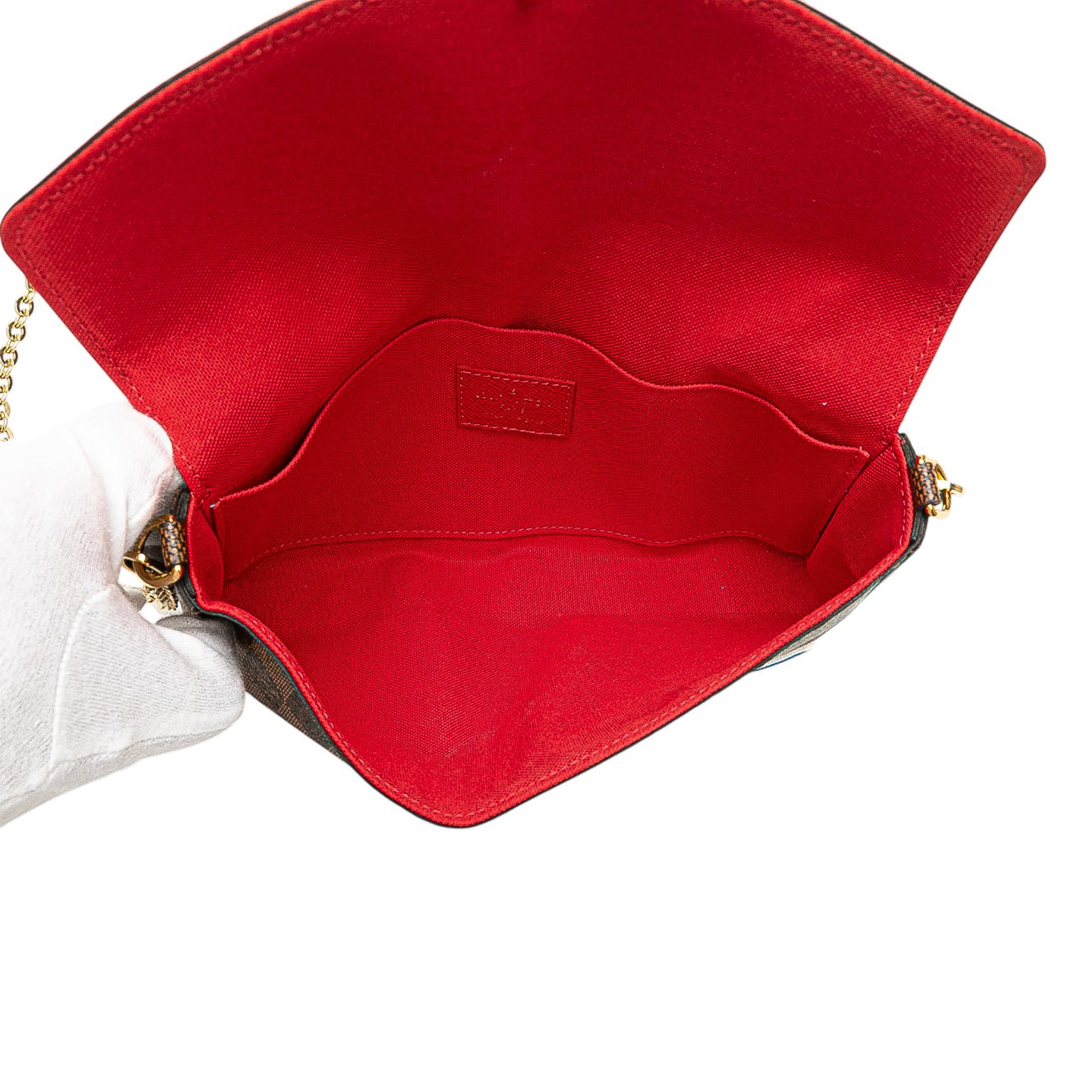 Louis Vuitton Damier Ebene Pochette Felicie Patchwork - image 4
