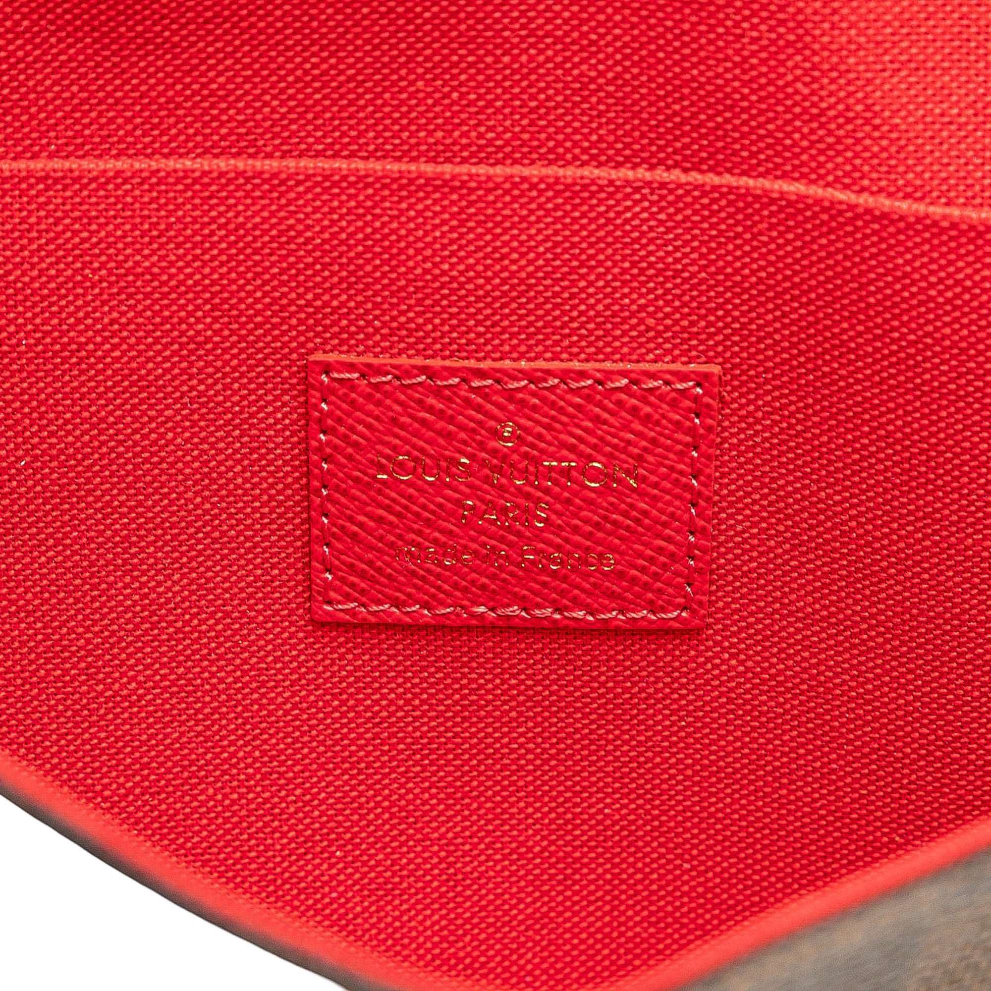 Louis Vuitton Damier Ebene Pochette Felicie Patchwork - image 5