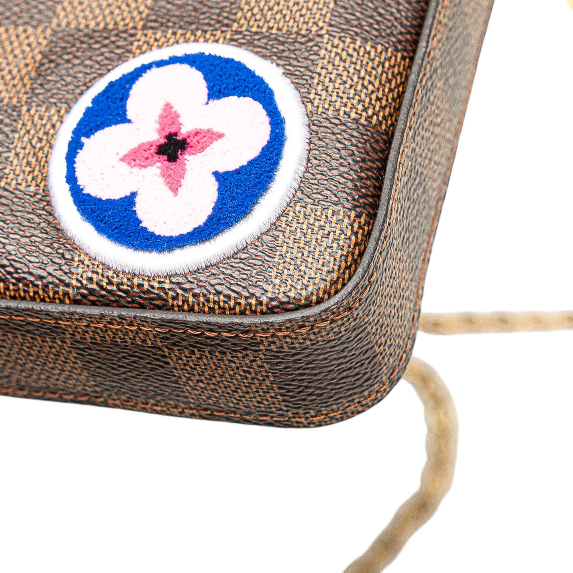 Louis Vuitton Damier Ebene Pochette Felicie Patchwork - image 7