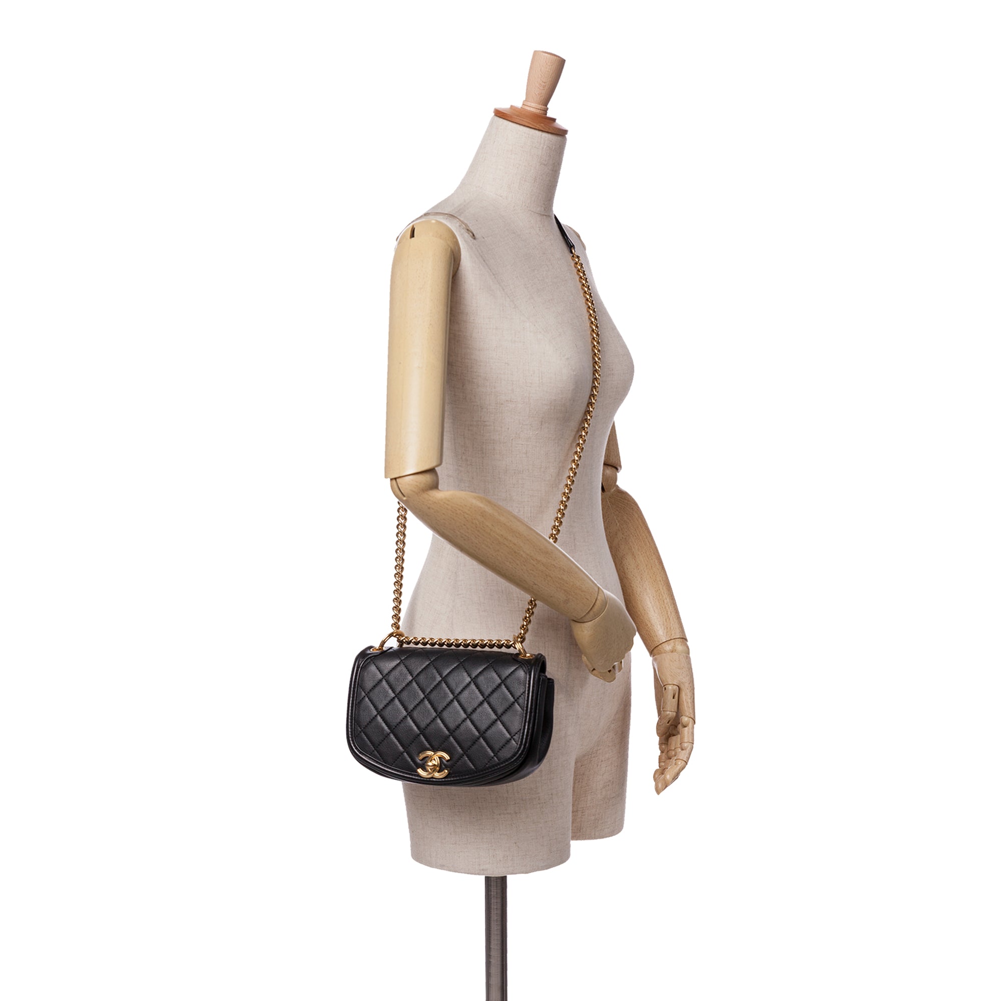 Chanel Small Quilted Calfskin Underline Flap - image 9