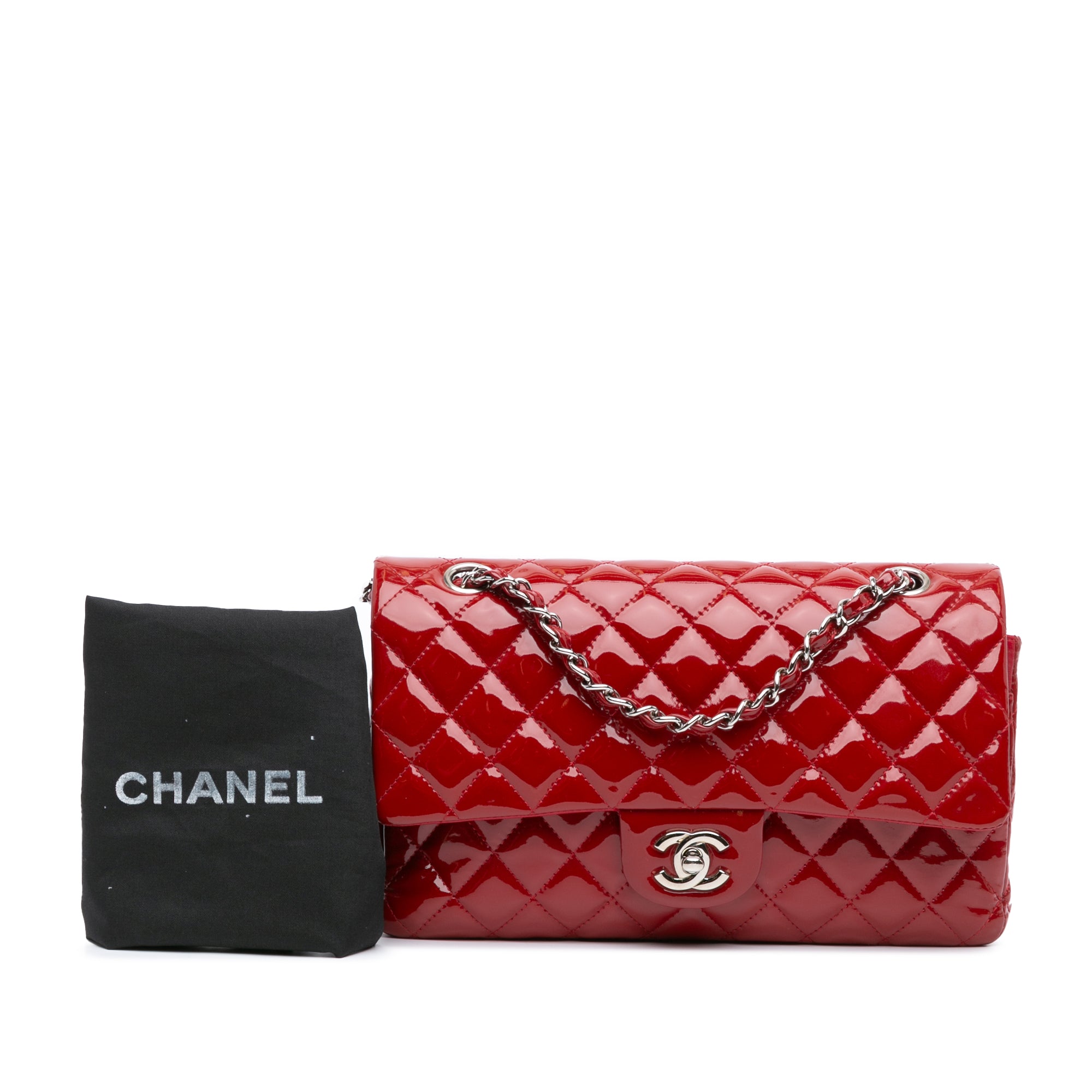 Chanel Medium Classic Patent Double Flap - image 10