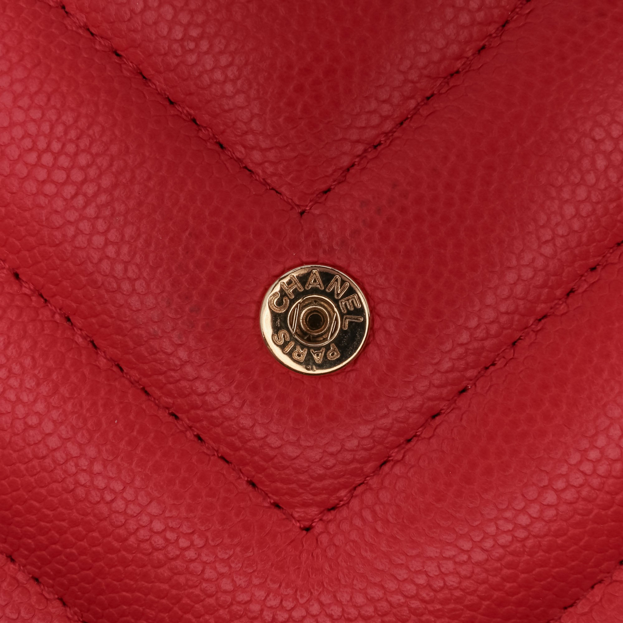 Chanel CC Chevron Caviar Ancient Greek Charms Wallet On Chain - image 5