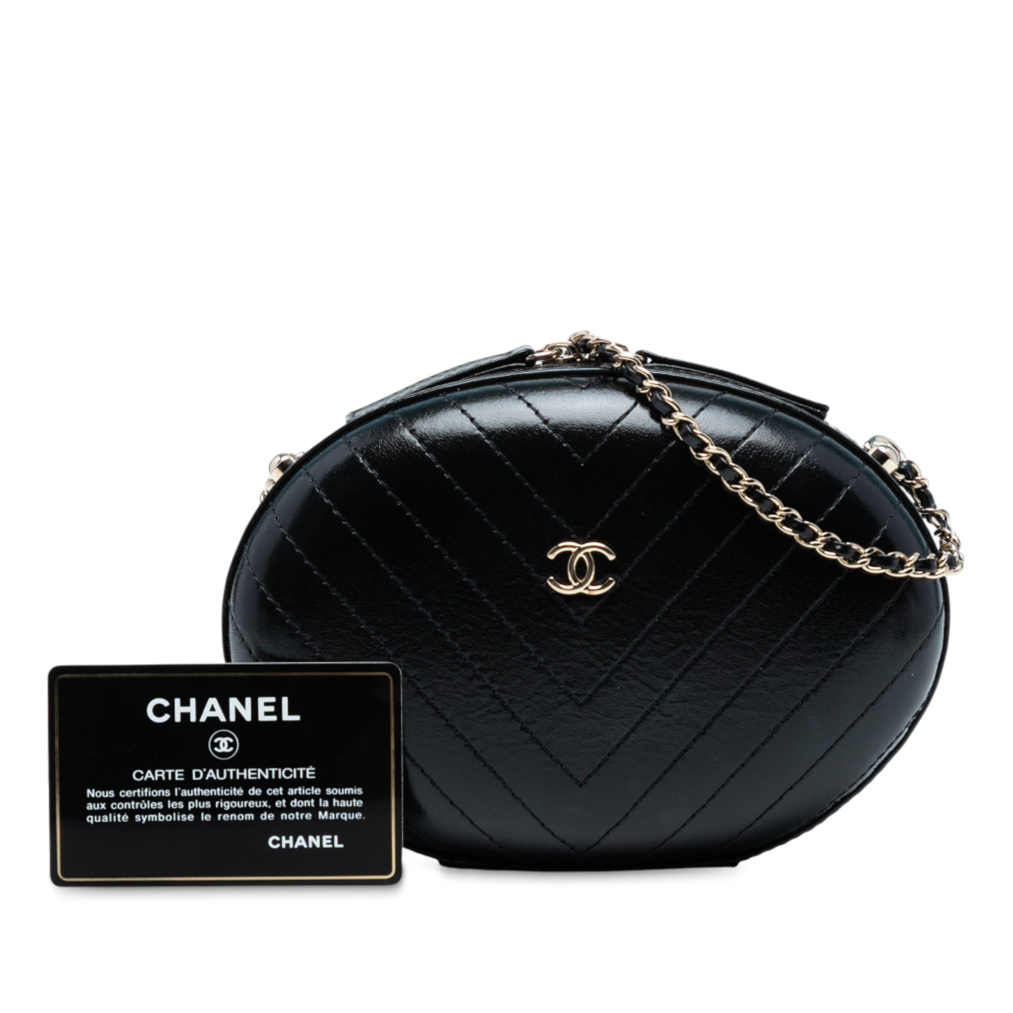 Chanel Chevron Stitched Calfskin La Pausa Evening Bag - image 8