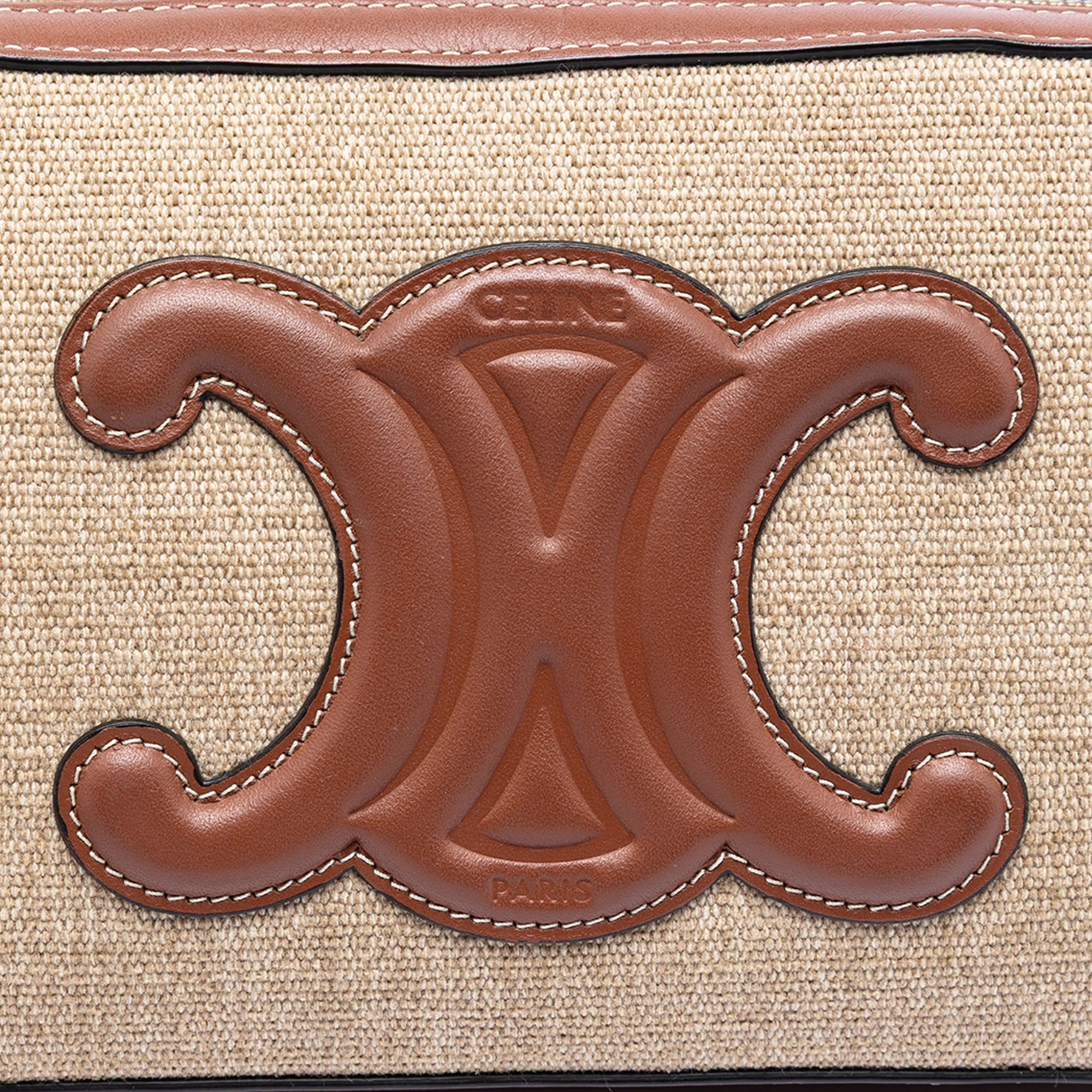 Celine Canvas and Calfskin Cuir Triomphe Camera Shoulder Bag - image 5
