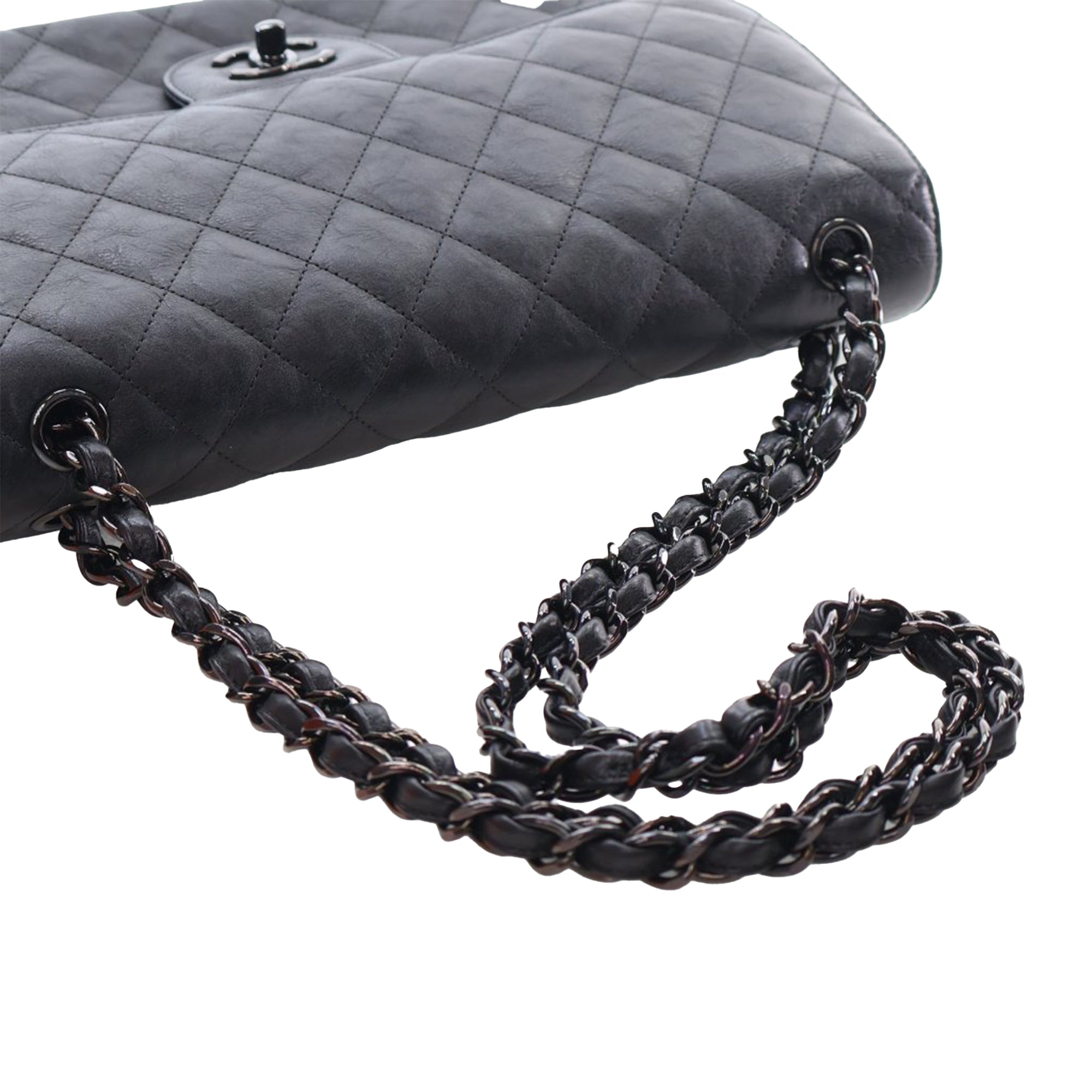 Chanel Jumbo Classic Calfskin So Black Double Flap - image 15