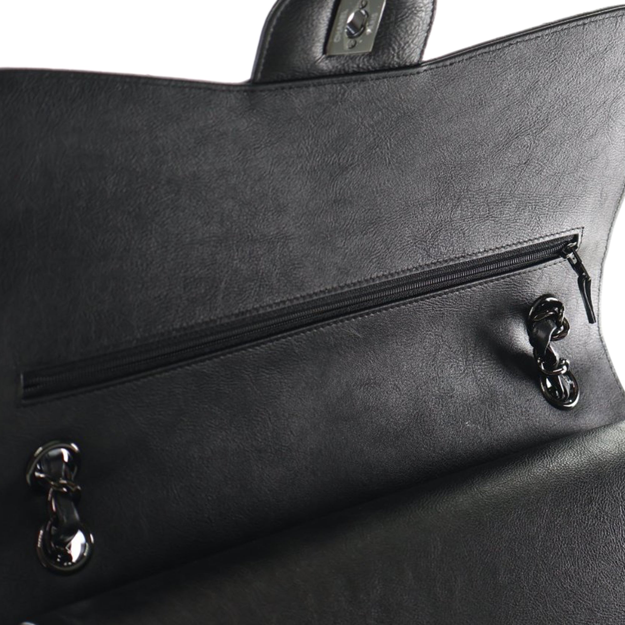 Chanel Jumbo Classic Calfskin So Black Double Flap - image 7