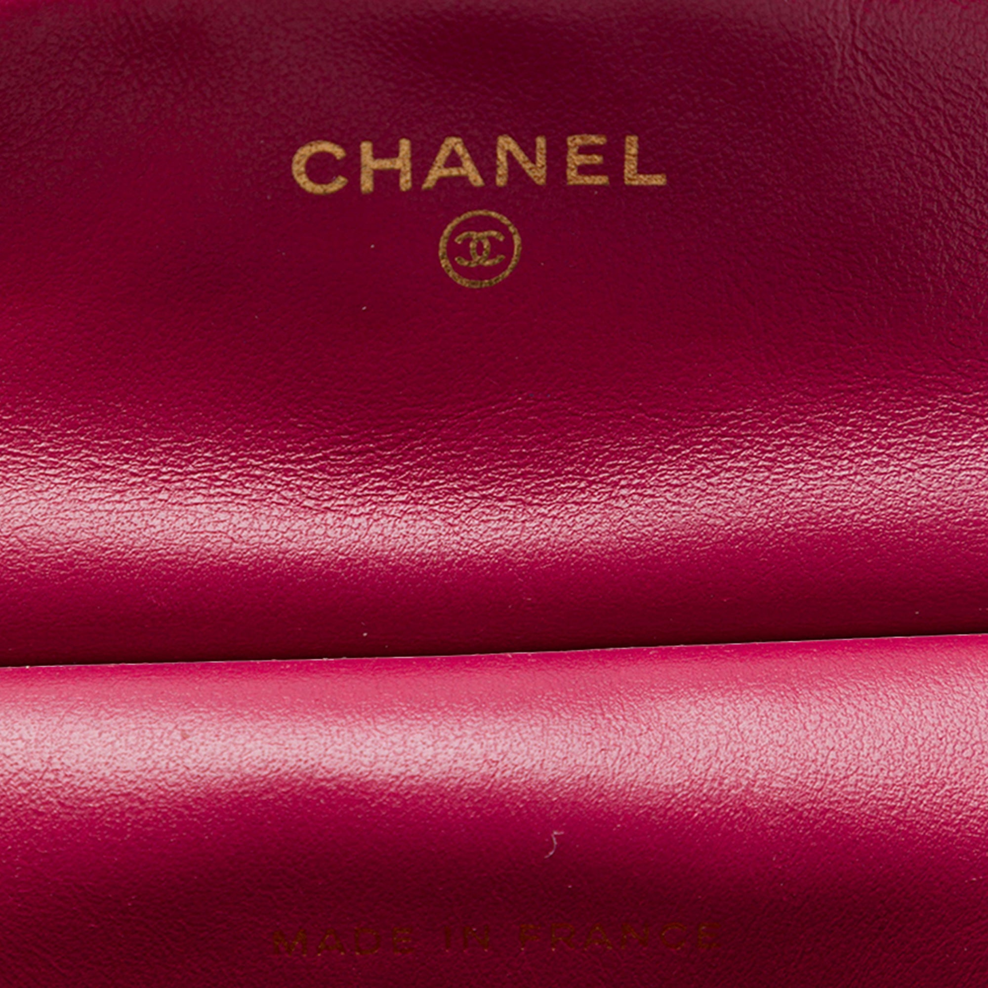 Chanel Quilted Calfskin Lady Card Holder with Chain Top Handle Bag - image 5