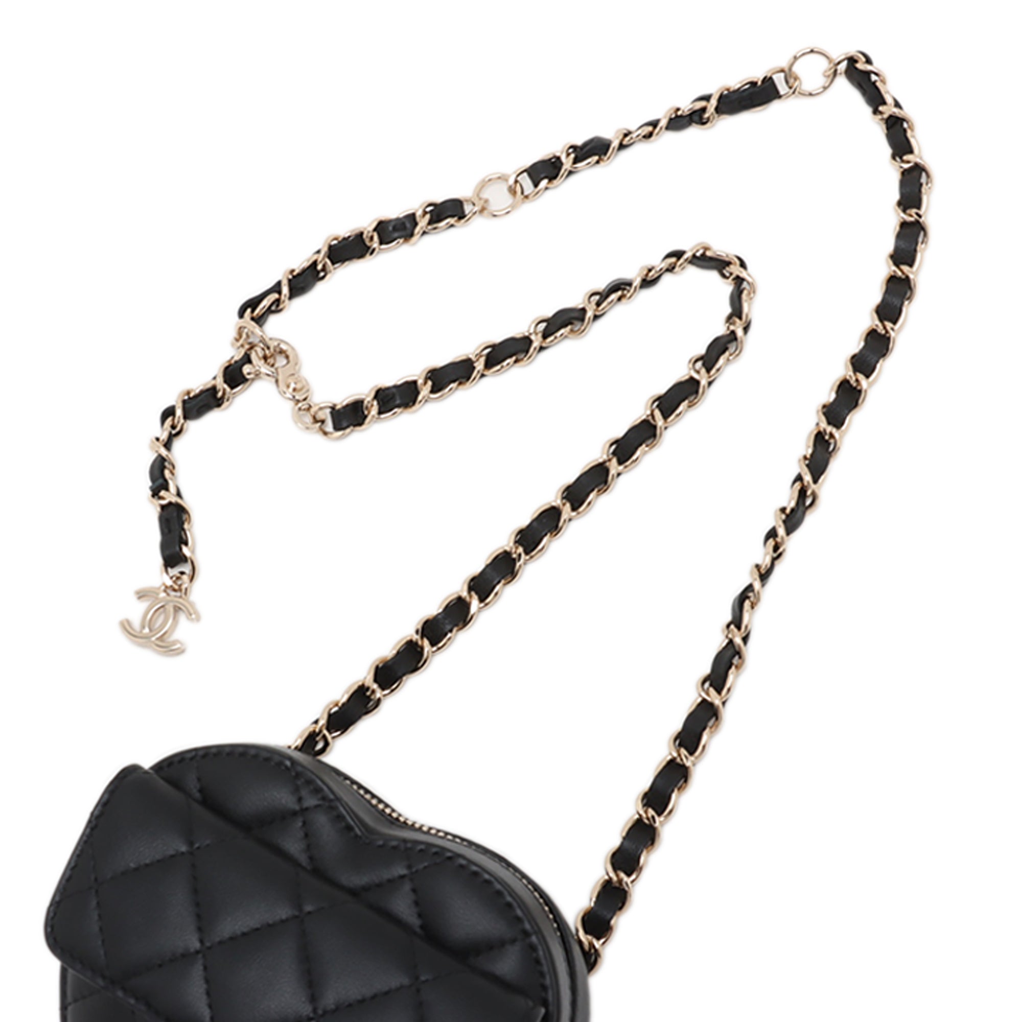 Chanel Mini Lambskin CC in Love Heart Belt Bag - image 10