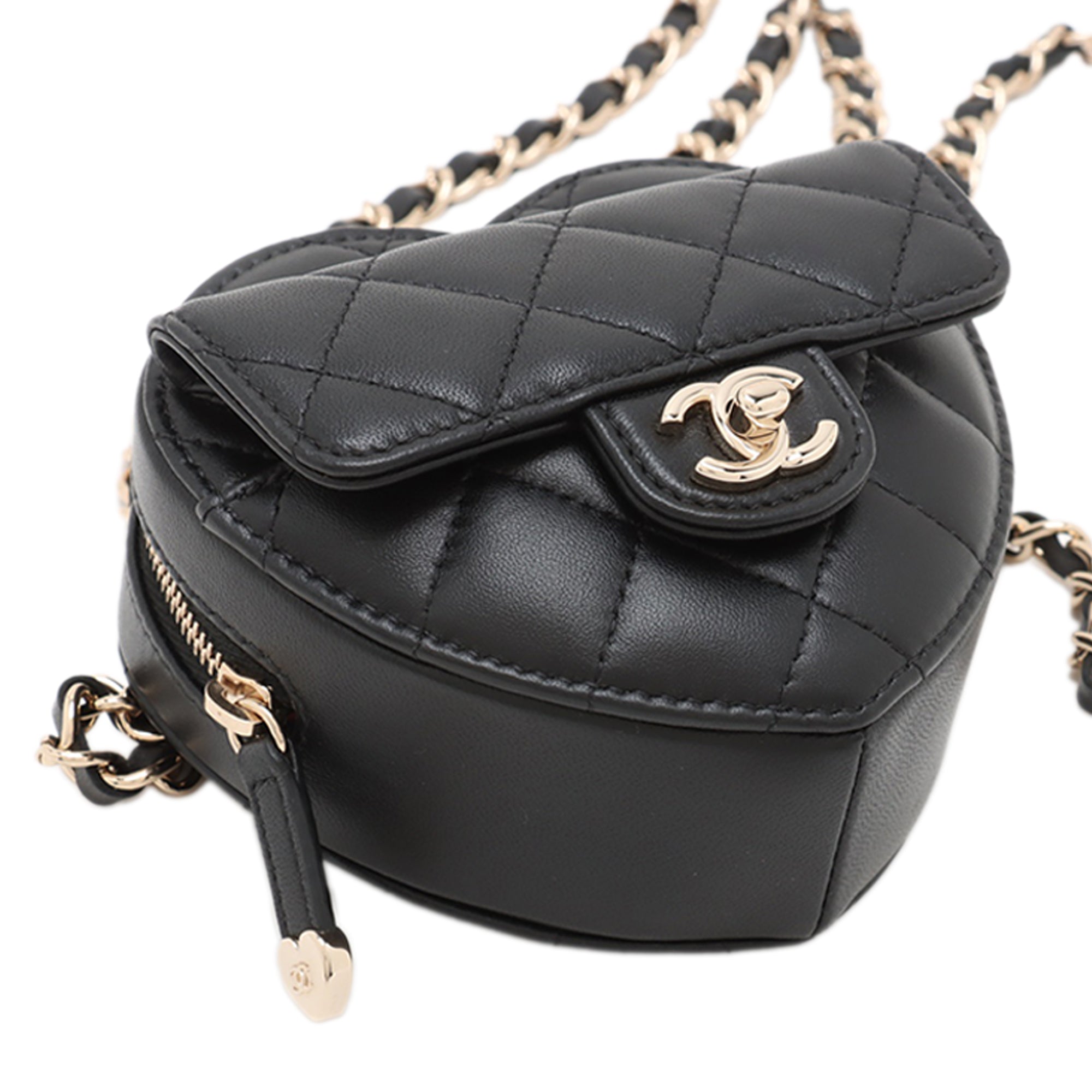 Chanel Mini Lambskin CC in Love Heart Belt Bag - image 2