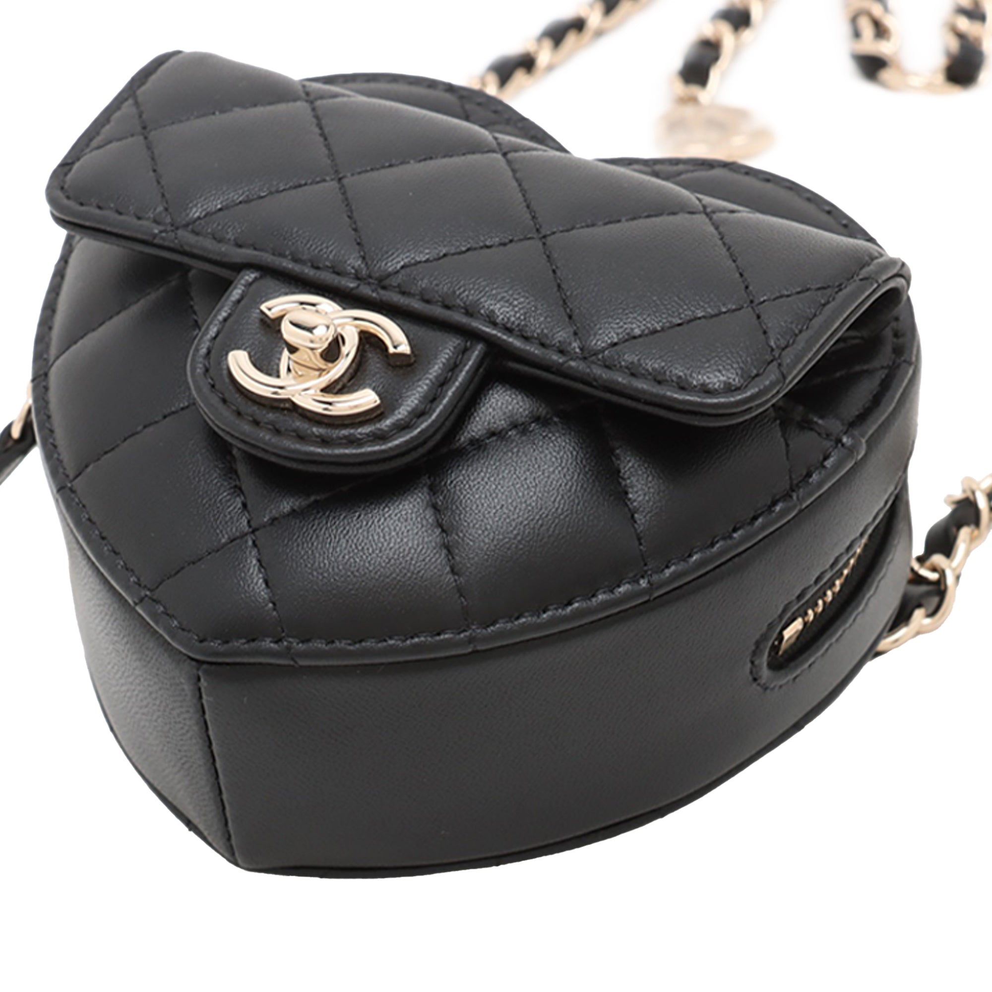Chanel Mini Lambskin CC in Love Heart Belt Bag - image 3