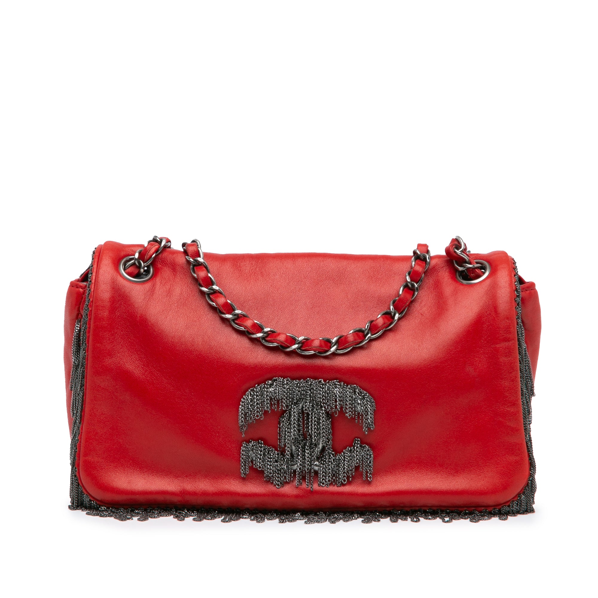 Chanel Small Lambskin Rock and Cabaret Fringe Chain CC Flap - image 1