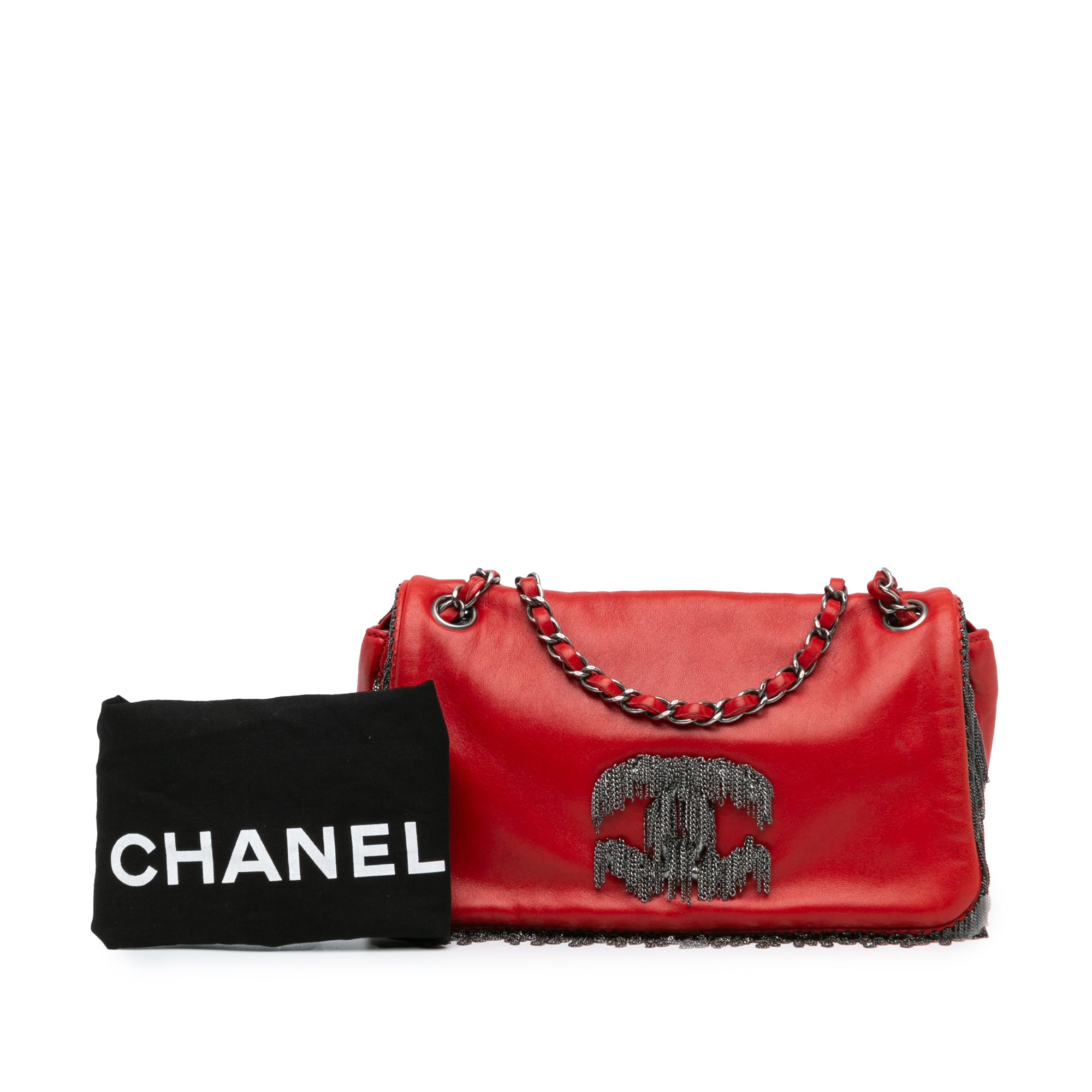 Chanel Small Lambskin Rock and Cabaret Fringe Chain CC Flap - image 9