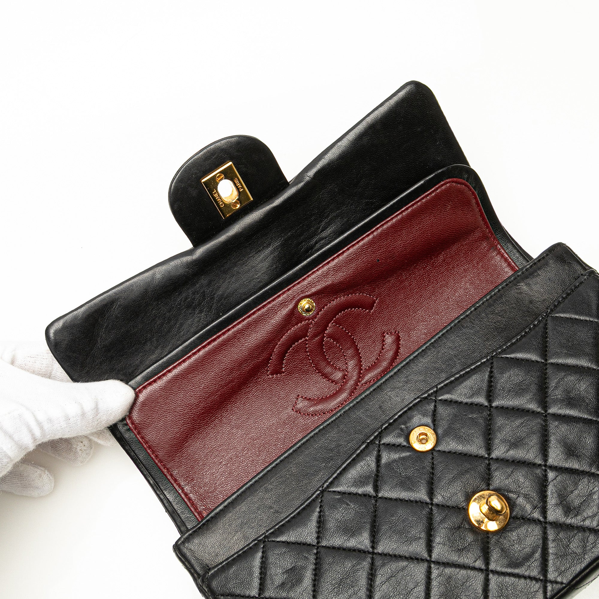 Chanel Small Classic Lambskin Double Flap - image 9