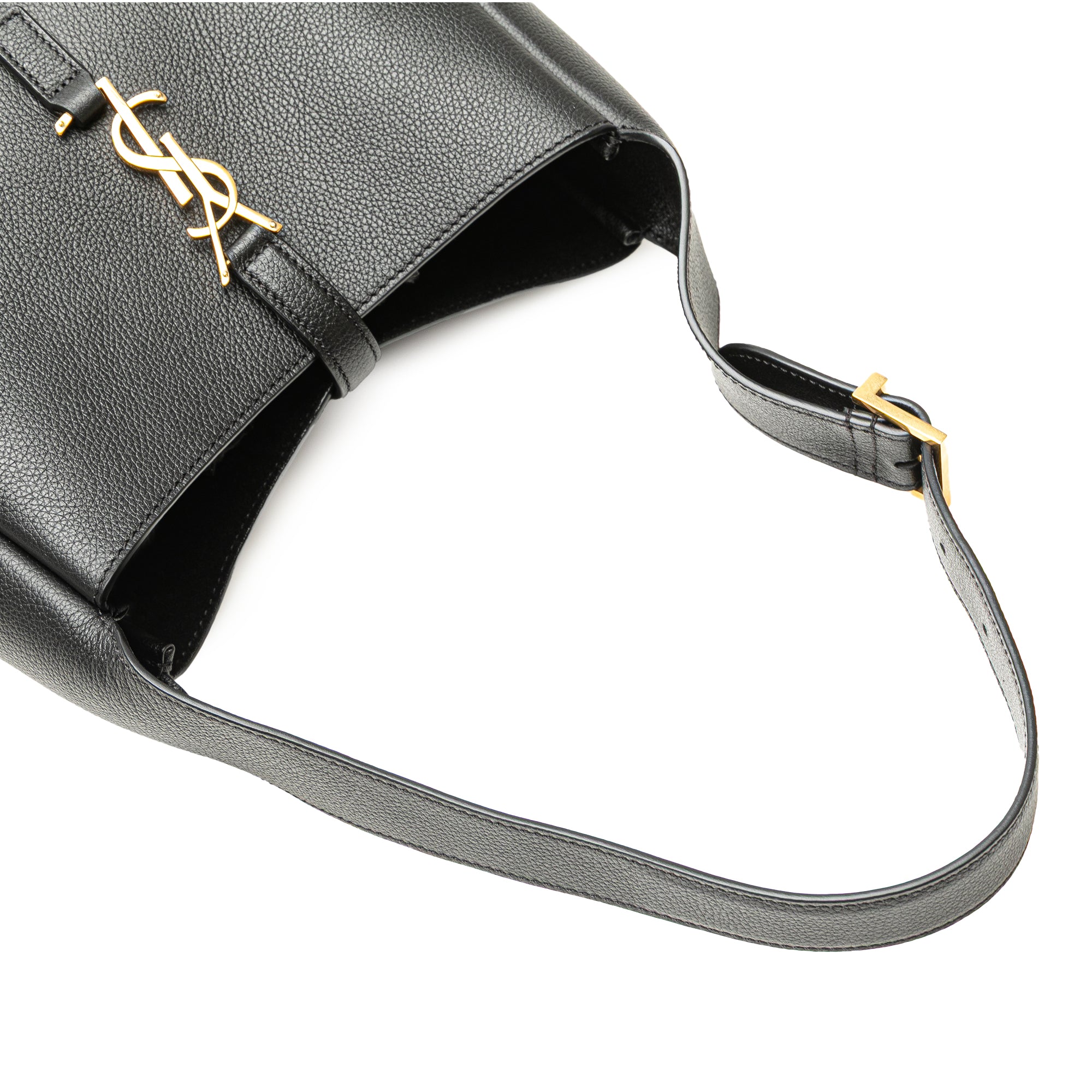 Saint Laurent Small Grained Calfskin Supple Le 5 a 7 Soft Hobo - image 10