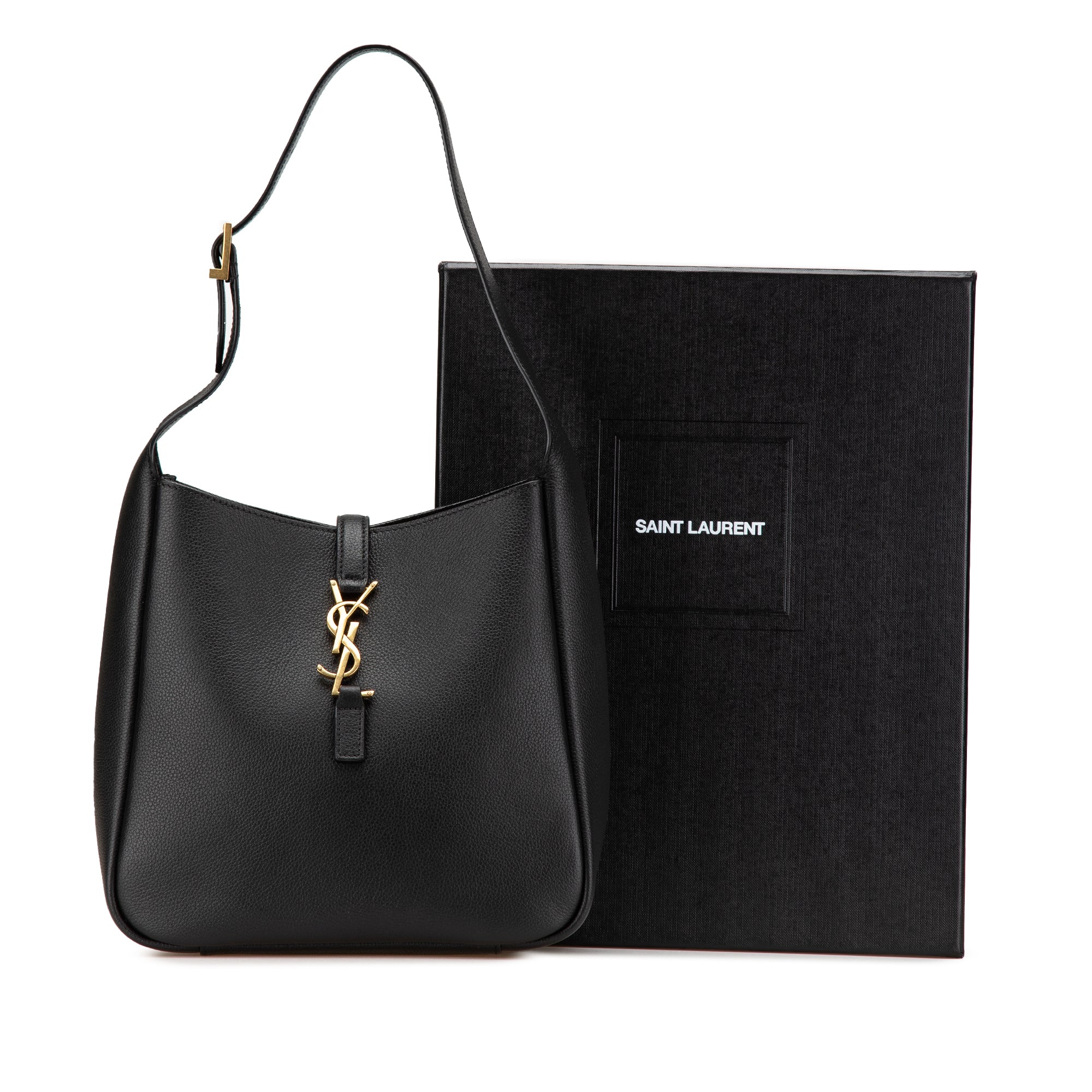 Saint Laurent Small Grained Calfskin Supple Le 5 a 7 Soft Hobo - image 12
