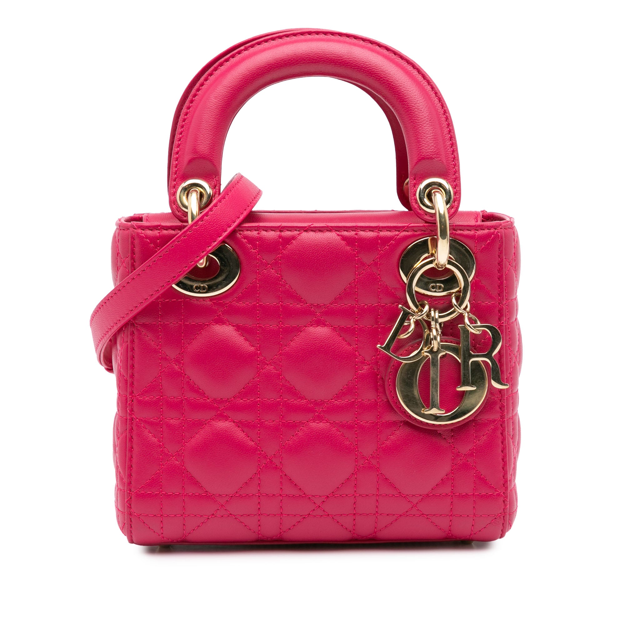 Dior Mini Lambskin Cannage Lady Dior - image 1
