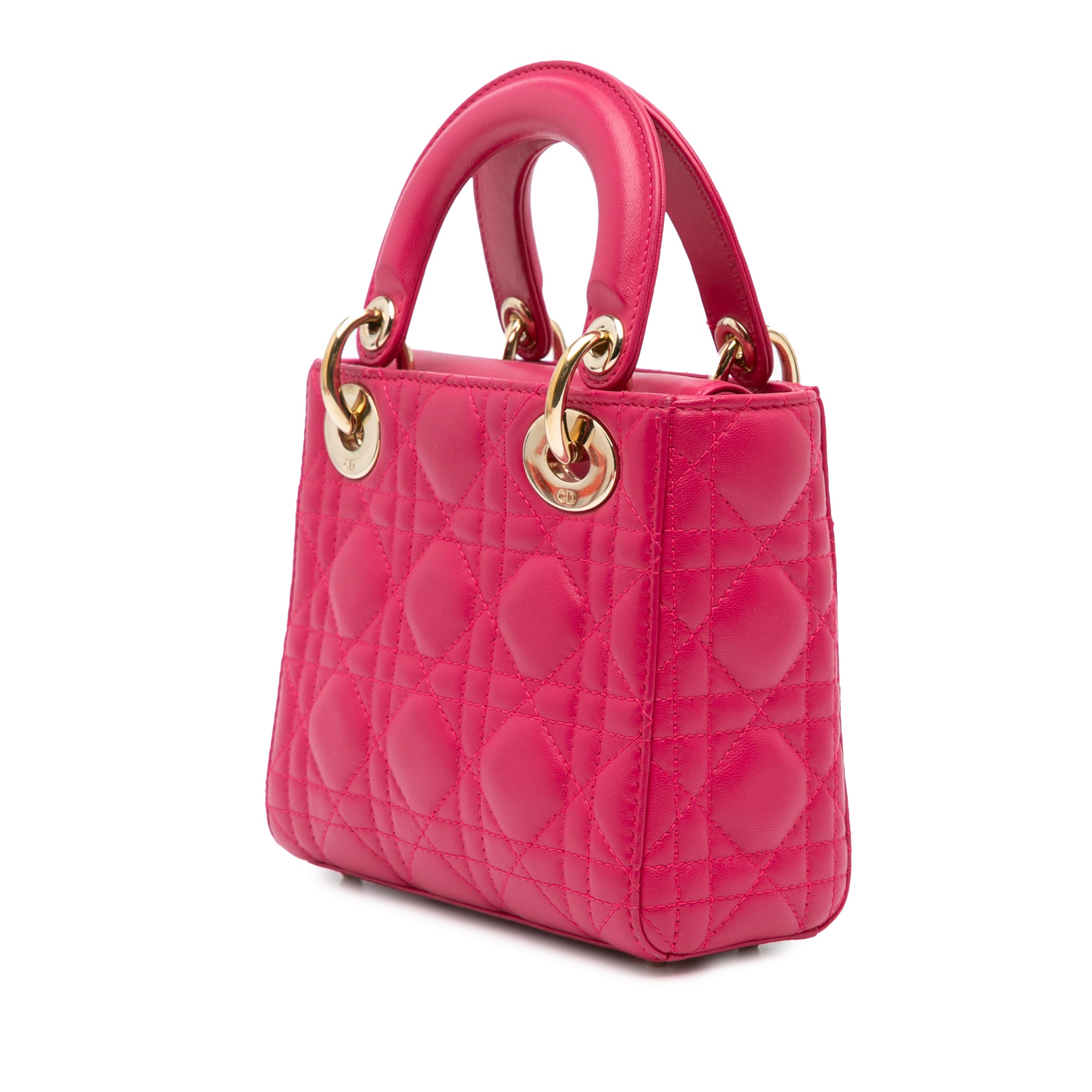 Dior Mini Lambskin Cannage Lady Dior - image 2